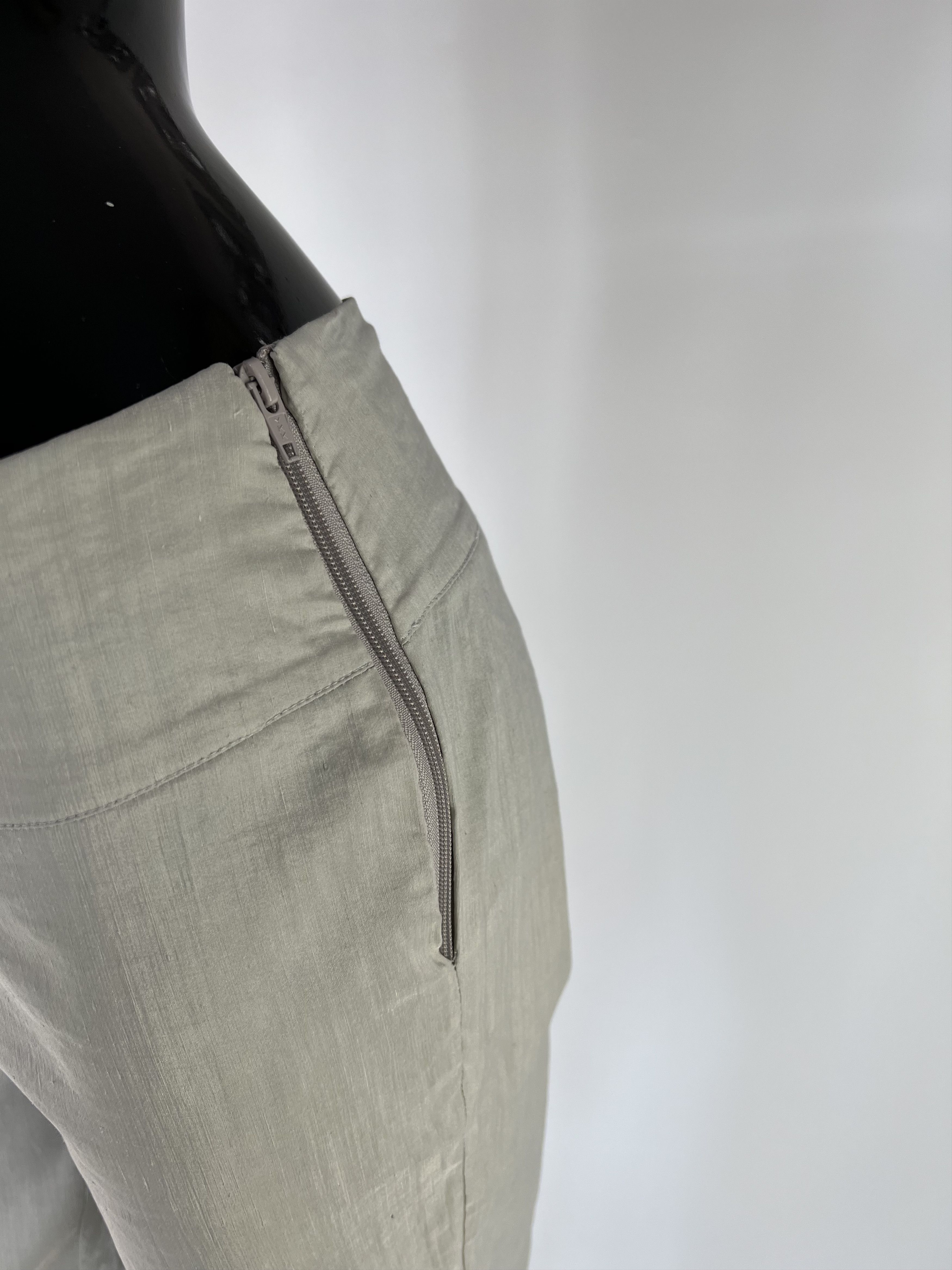 Sarah Pacini Sarah Pacini Gray Linen Pants Size 2 Size 30" / US 8 / IT 44 - 5 Thumbnail