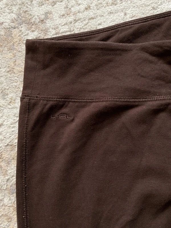 Polo Ralph Lauren Lauren Ralph Lauren Leggings 2000s Y2K Brown Coffee Rare Size 27" / US 4 / IT 40 - 3 Thumbnail