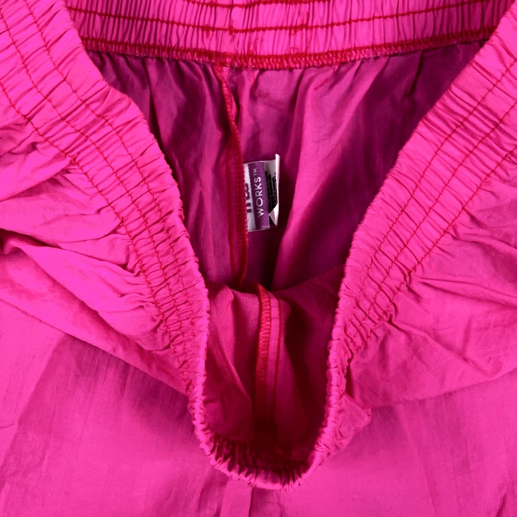 Athletic Works VINTAGE 90s Neon Pink 30” Waist Nylon Lightweight Summer Shorts Women XL Athletic Works/Nylon/Activewear Size 40" / US 18 - 4 Thumbnail