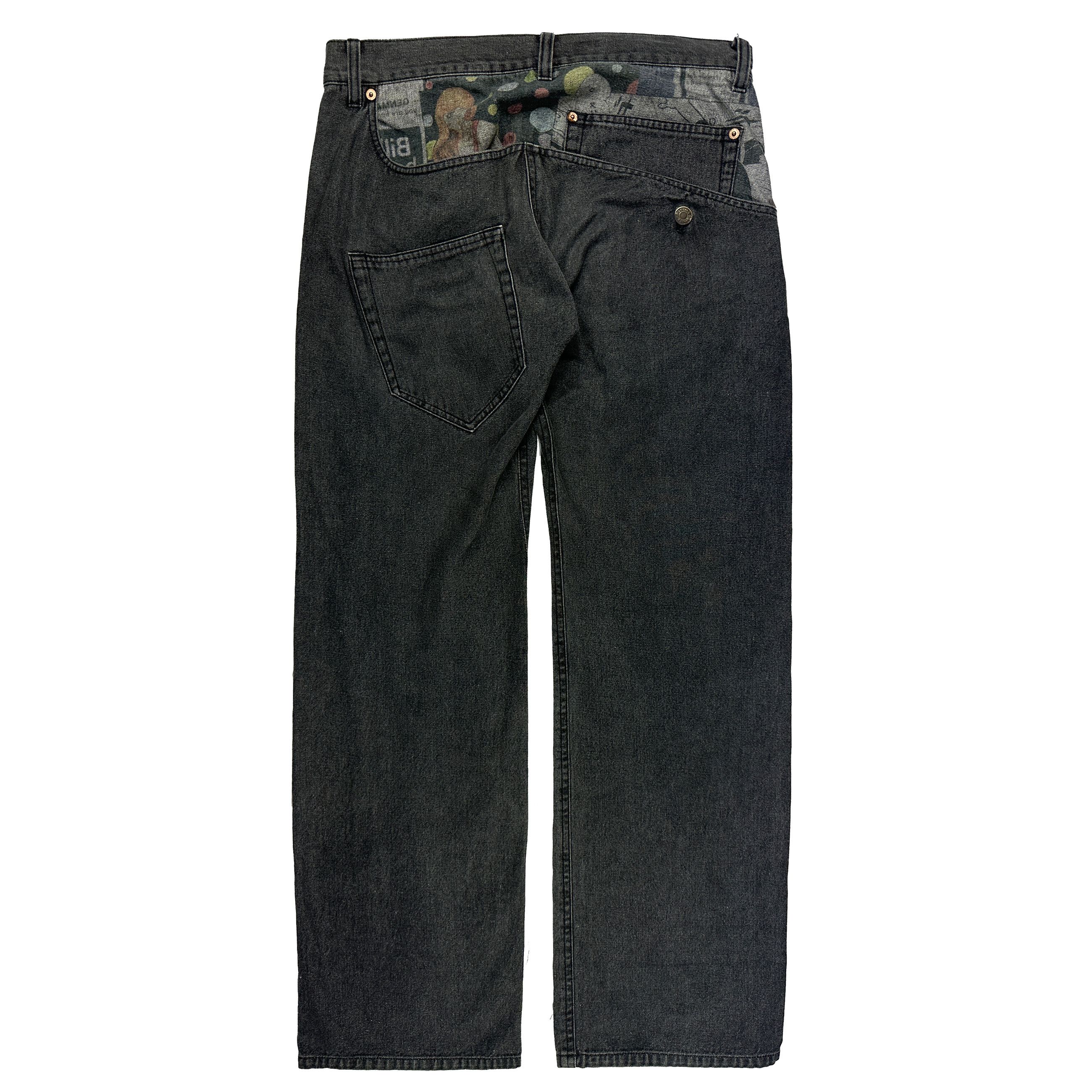 Yohji Yamamoto AW07 Shotaro Ishinomori Kamen Rider Reversible Jeans Size US 31 - 4 Thumbnail