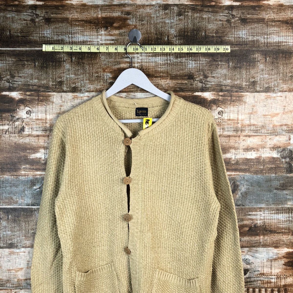 Homespun Knitwear Upstar Brown Patterned Cardigan Knitwear #A1548 Size M / US 6-8 / IT 42-44 - 2 Thumbnail