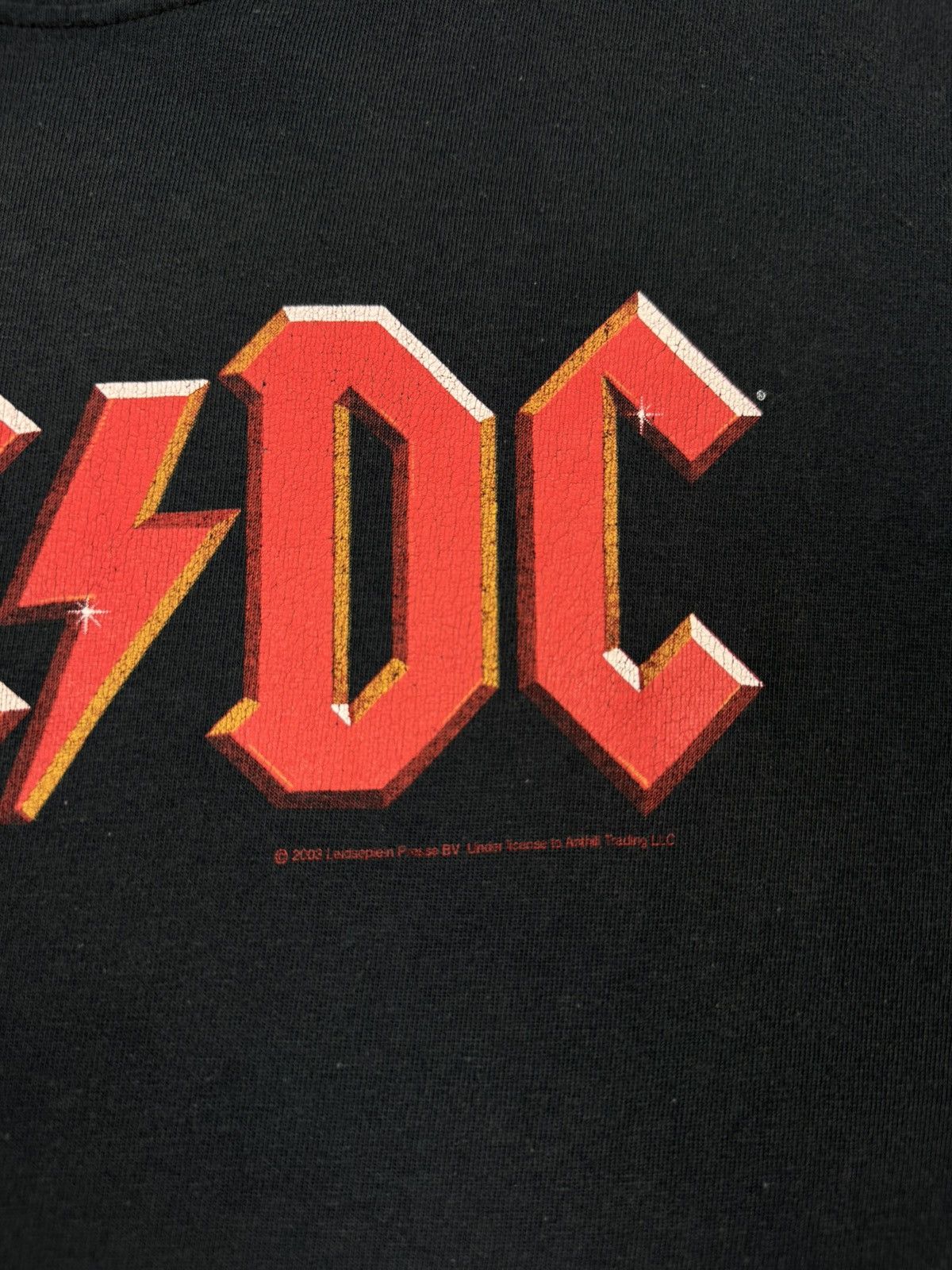 Band Tees Distressed 2003 Vintage AC DC Graphic T-Shirt Size US L / EU 52-54 / 3 - 7 Thumbnail