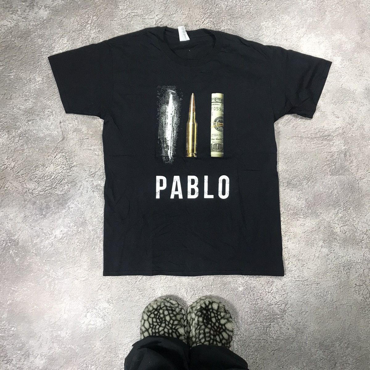Vintage Vintage Y2K Graphic Tee Pablo Cocaine Streetwear Wide Leg L Size US L / EU 52-54 / 3 - 1 Thumbnail