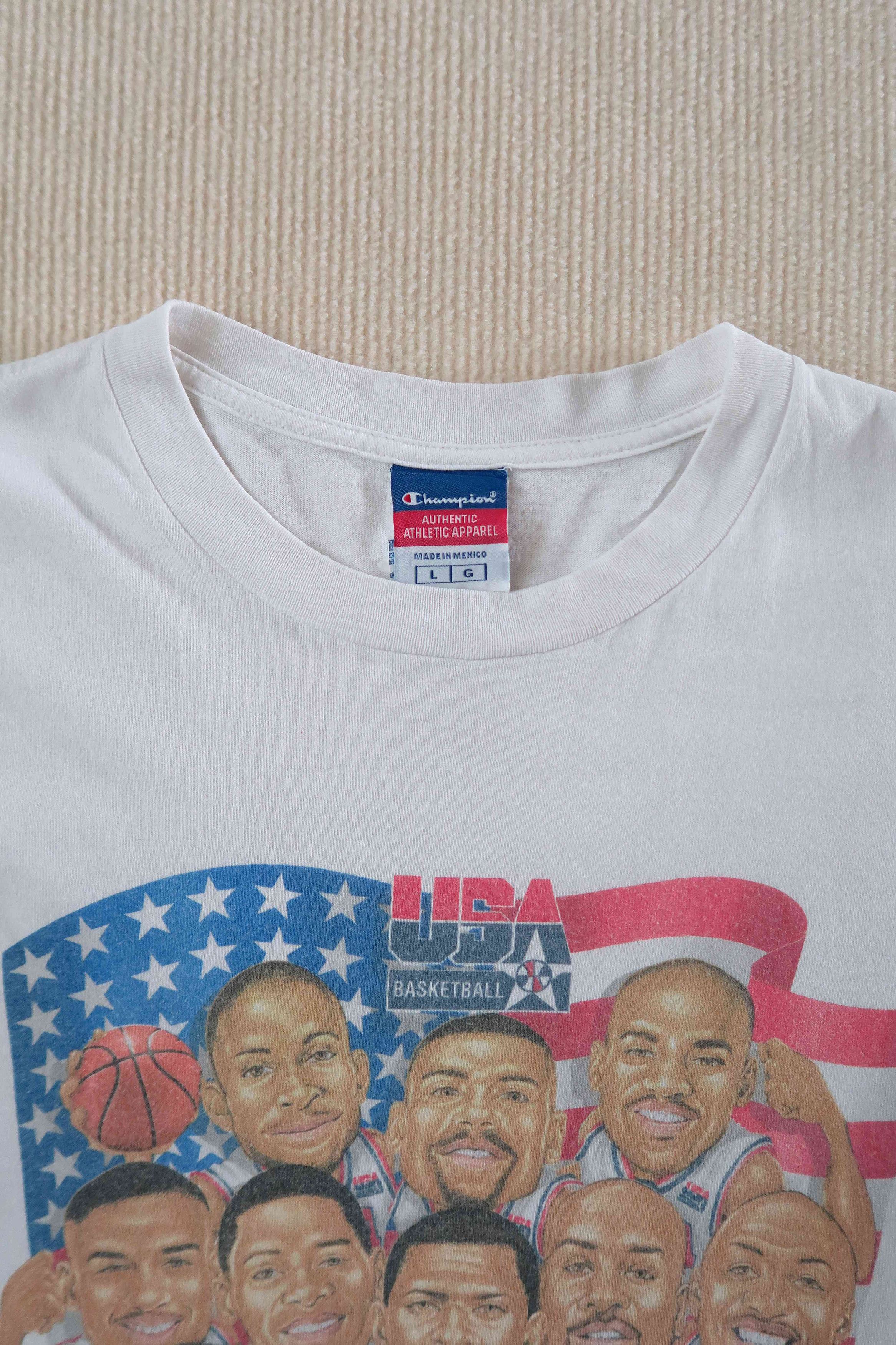 Champion Vintage Champion USA Dream Team 2000 Olympics T-Shirt Size US L / EU 52-54 / 3 - 6 Thumbnail