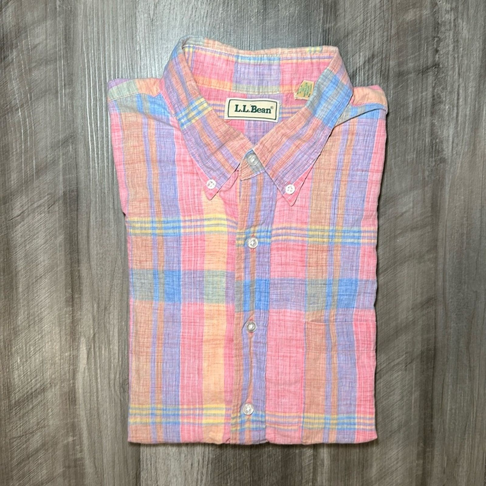 L.L. Bean L.L. Bean Vintage Short Sleeve Button Down - Large Size US L / EU 52-54 / 3 - 1 Thumbnail