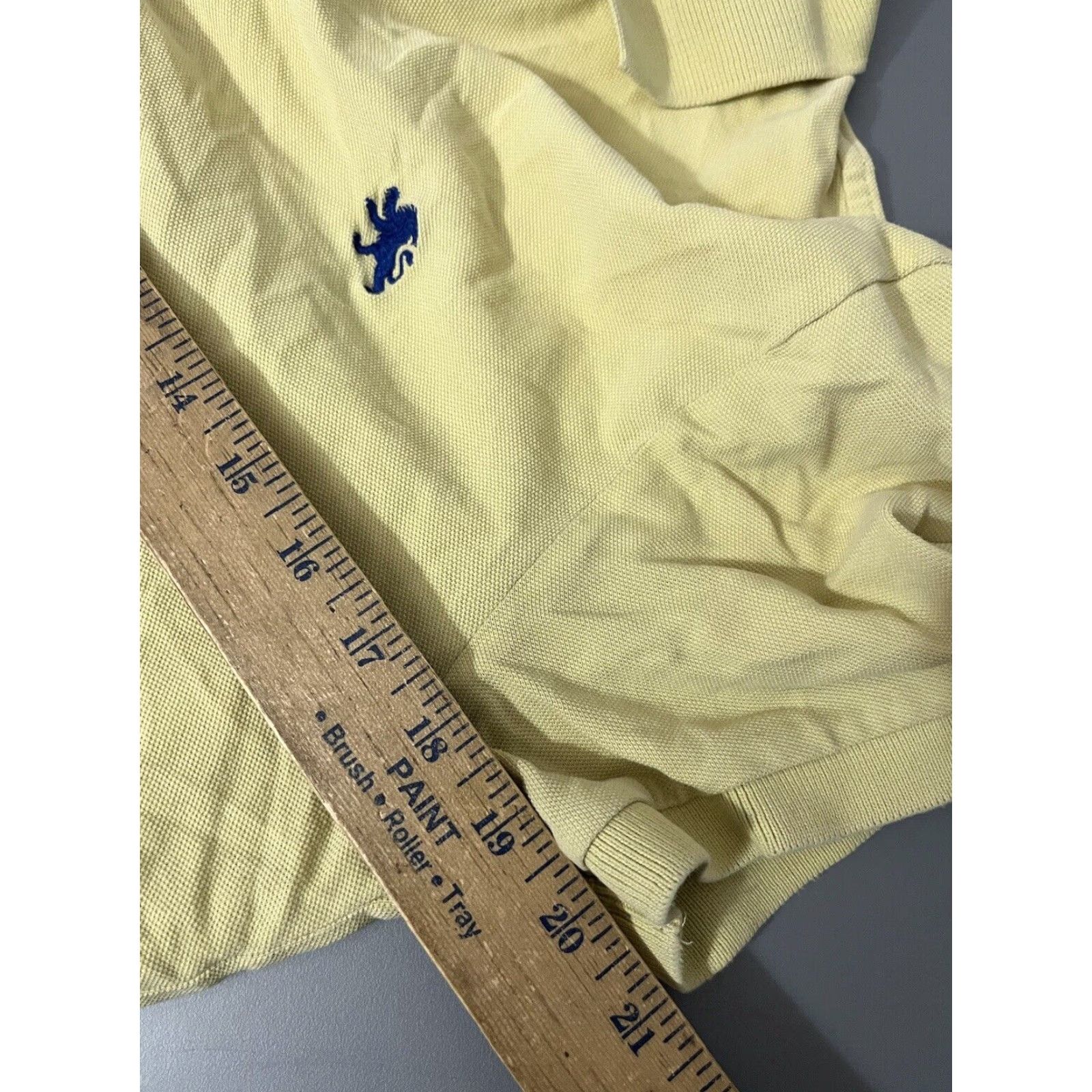 Express EXPRESS Shirt Polo Mens Large Yellow Short Sleeve Pique Logo Modern Fit 90s or 2000s Style Mens Size US L / EU 52-54 / 3 - 5 Thumbnail