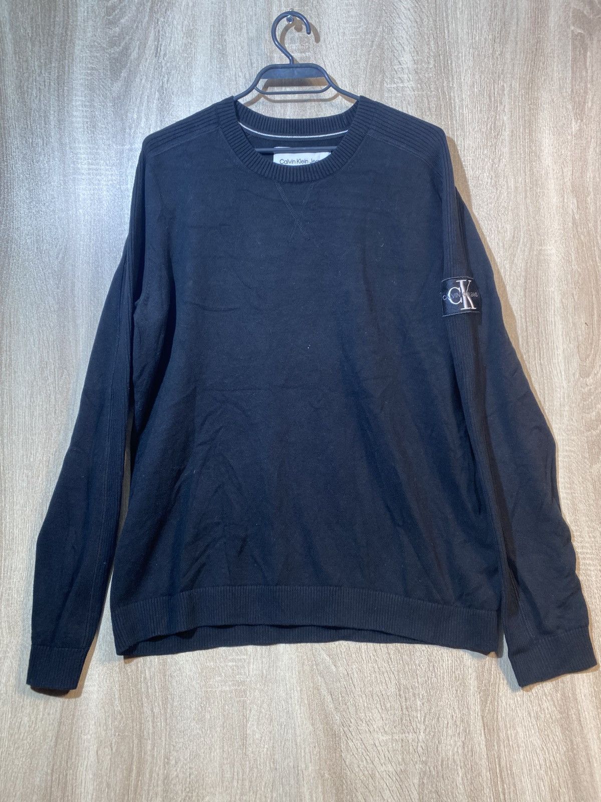 Calvin Klein × Designer Calvin Klein mens cotton black sweater size XL Size US XL / EU 56 / 4 - 1 Thumbnail