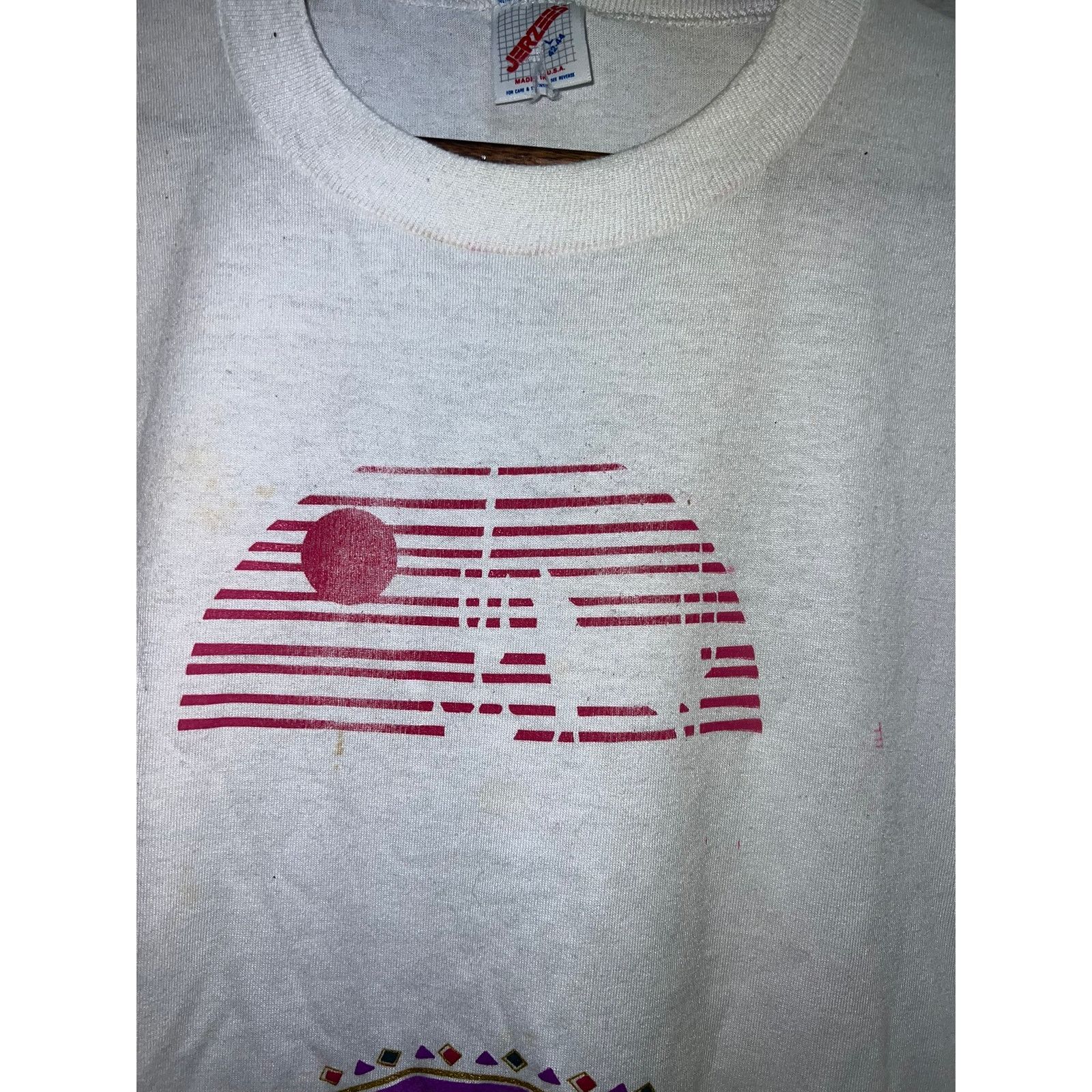 Jerzees Vintage Bryce Canyon Shirt Test Print Stained Paint 90s L Size US L / EU 52-54 / 3 - 3 Thumbnail