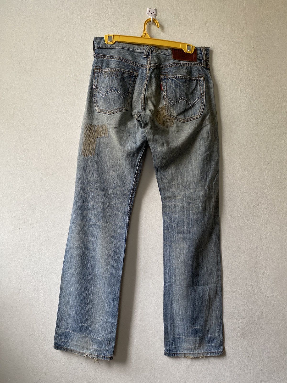 Edwin × Japanese Brand Japanese Brand Edwin Distressed Patchwork Design Denim Size US 30 / EU 46 - 2 Thumbnail