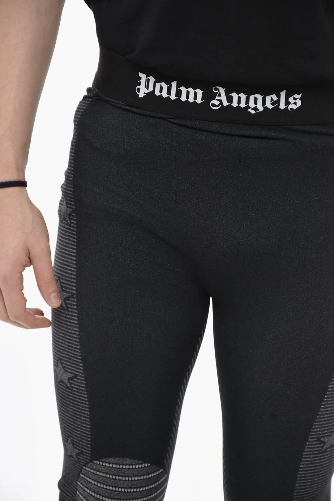 Palm Angels og1mm0326 Thermal Leggings in Black Size US 32 / EU 48 - 3 Thumbnail