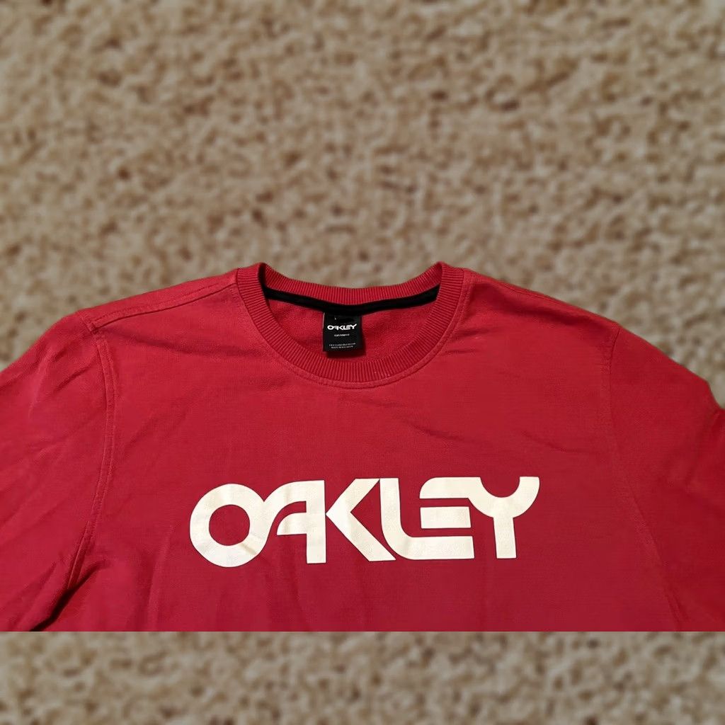 Oakley Oakley Red Spell Out Crewneck Pullover Sweatshirt Mens 2XL XXL Size US XXL / EU 58 / 5 - 1 Thumbnail