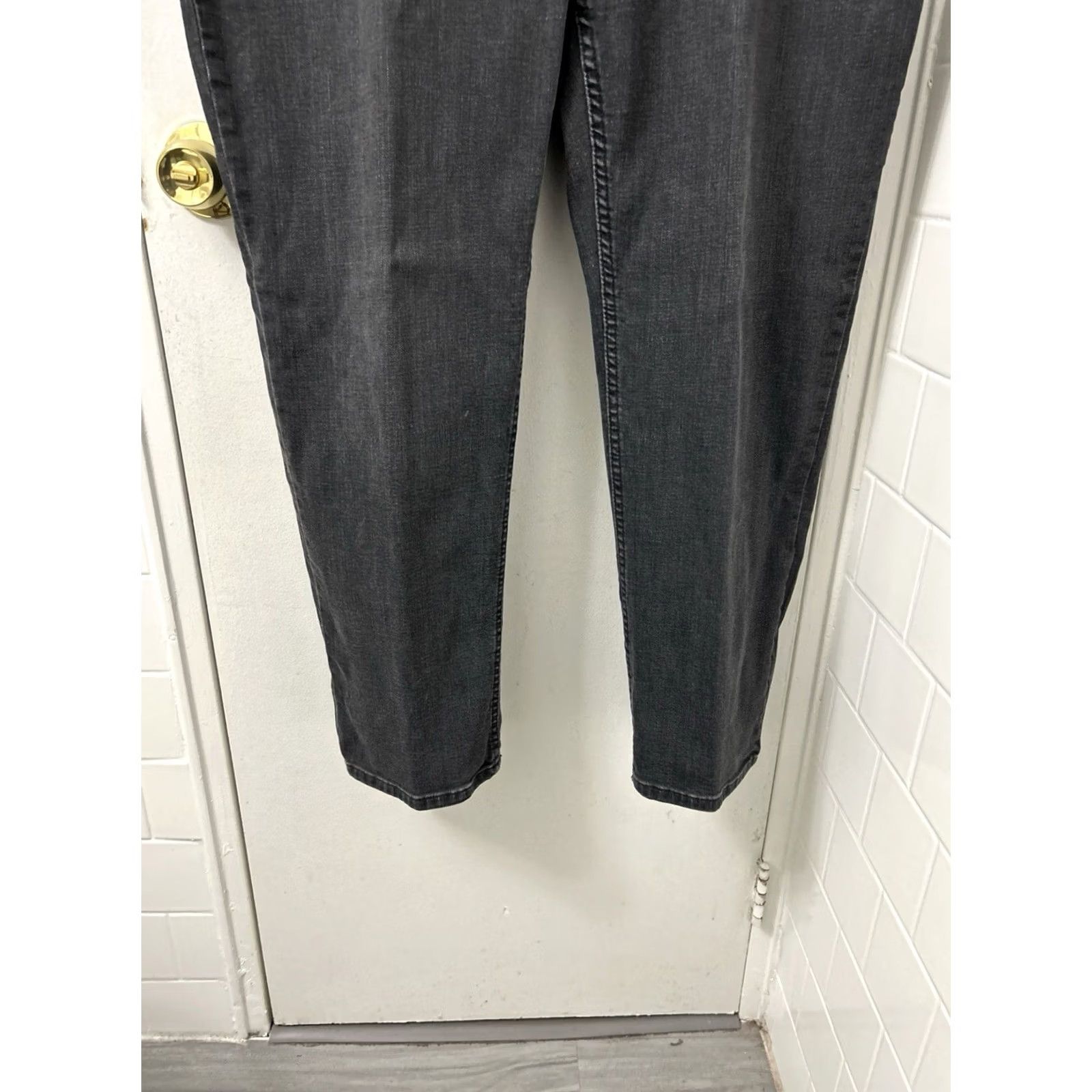 Vintage LL Bean BeanFlex Jeans Mens 40x30 Black Standard Fit Stretch Denim 507485 Size US 40 / EU 56 - 3 Thumbnail