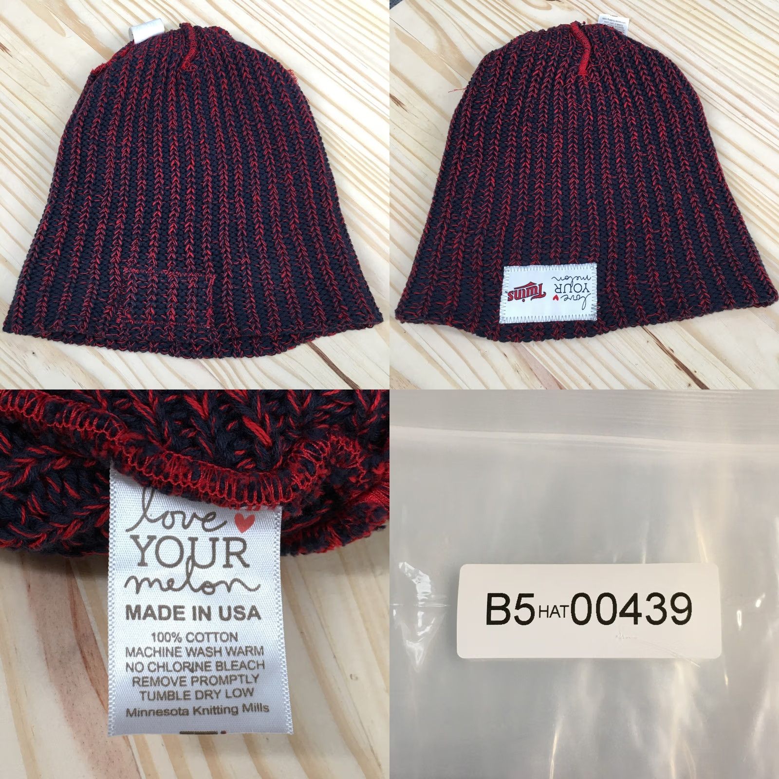 Twins Love Your Melon Minnesota Twins Winter Beanie Hat Unisex One Size Knitted Purple Size ONE SIZE - 8 Thumbnail