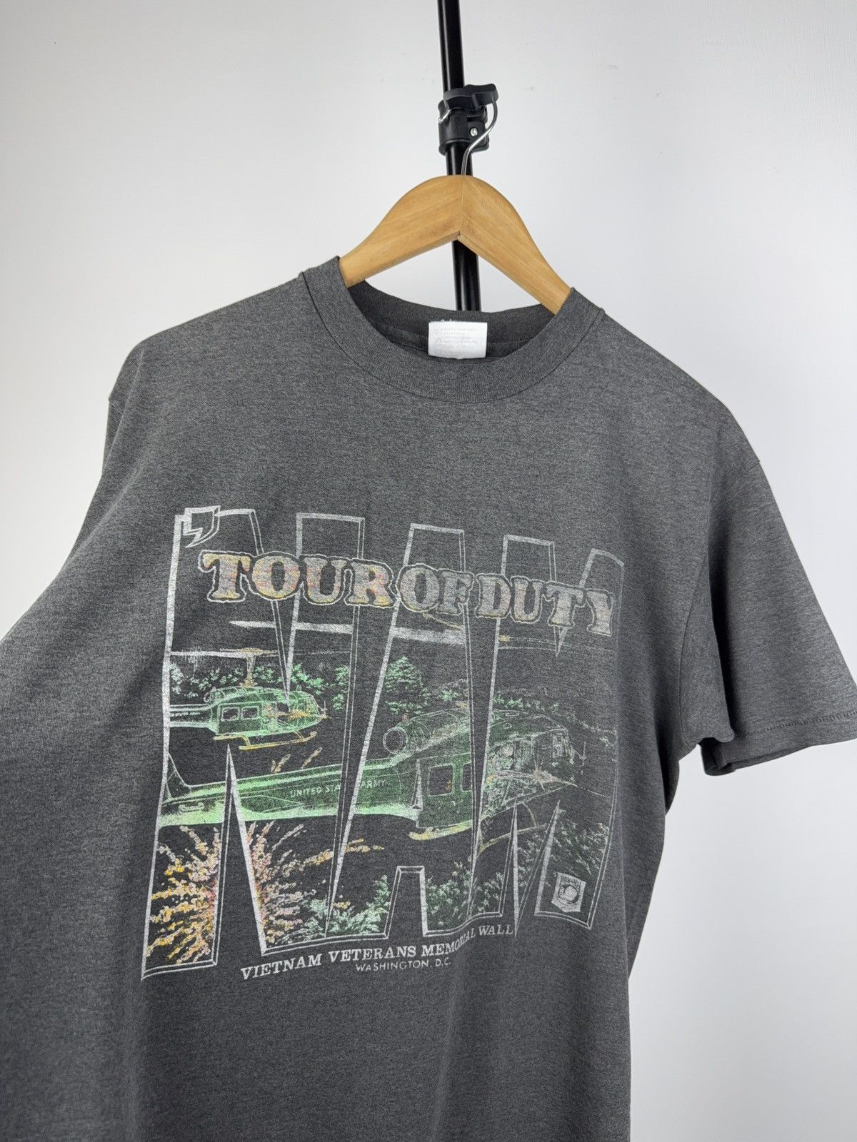 Vintage Vintage 1990’s Tour of Duty Vietnam Graphic T-shirt Size US L / EU 52-54 / 3 - 5 Thumbnail