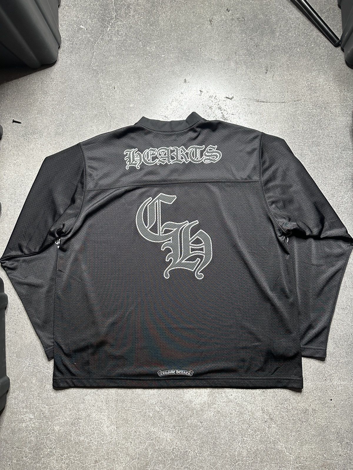 Chrome Hearts Chrome Hearts Stadium Mesh L/S Warm Up Jersey Size US XL / EU 56 / 4 - 6 Thumbnail