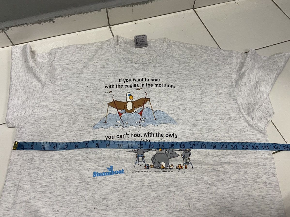Vintage VINTAGE STEAMBOAT 90’s WORDS OF WIZDUMB TEE SHIRT Size US XL / EU 56 / 4 - 10 Thumbnail