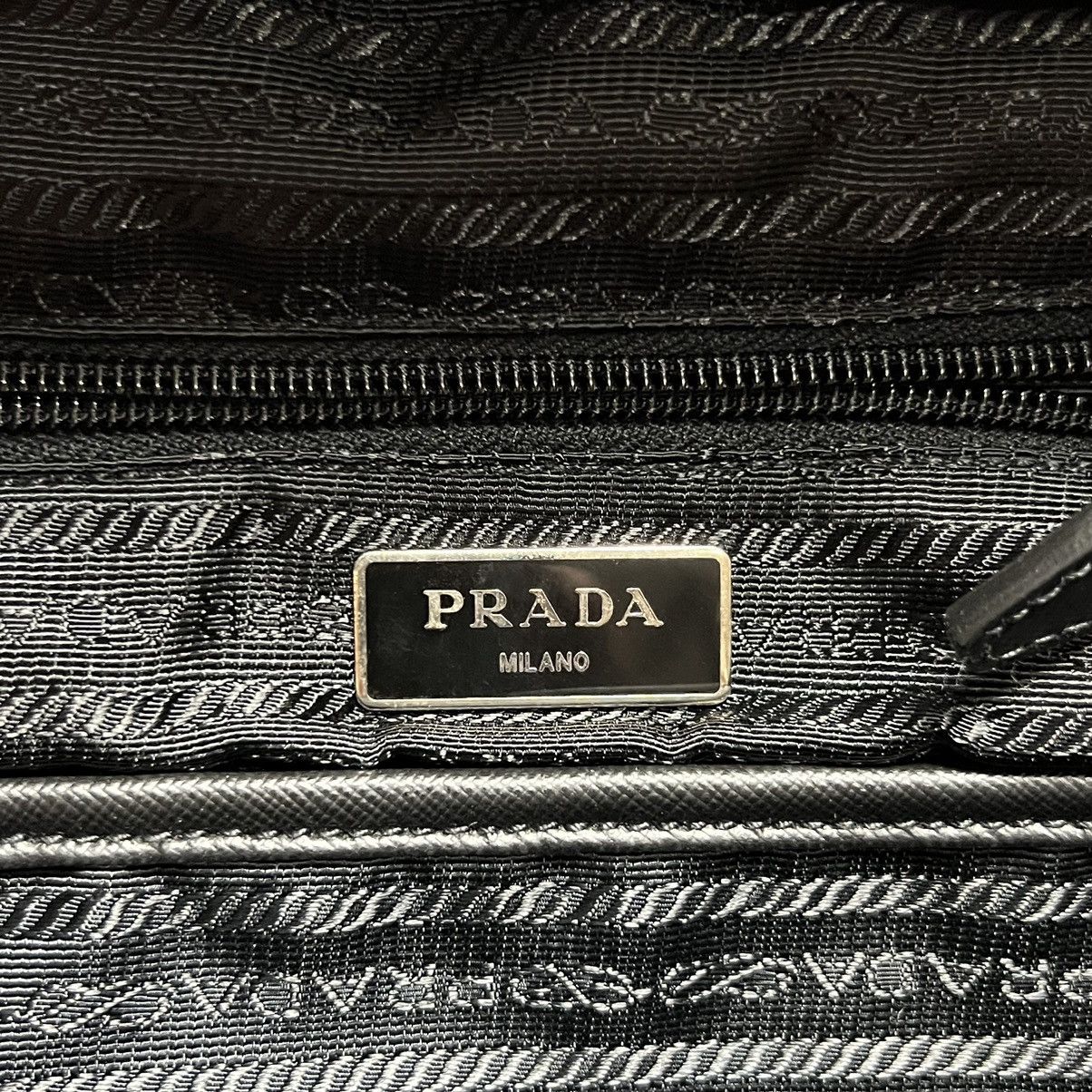 Prada Prada Logo Plate Zebra Backpack Size ONE SIZE - 7 Thumbnail