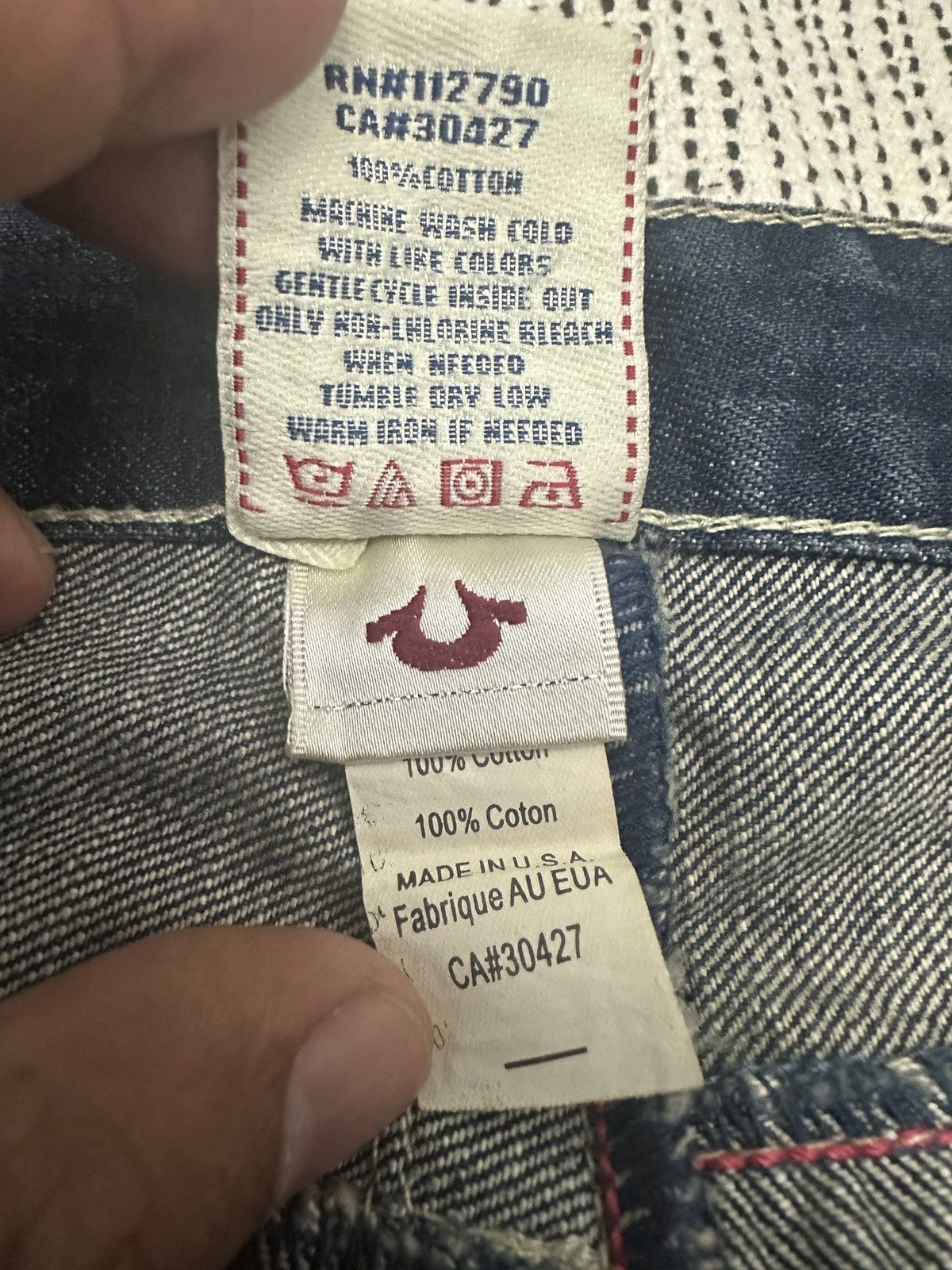 True Religion 🔥🔥🔥True Religion World Tour blue denim jeans Size US 32 / EU 48 - 9 Thumbnail