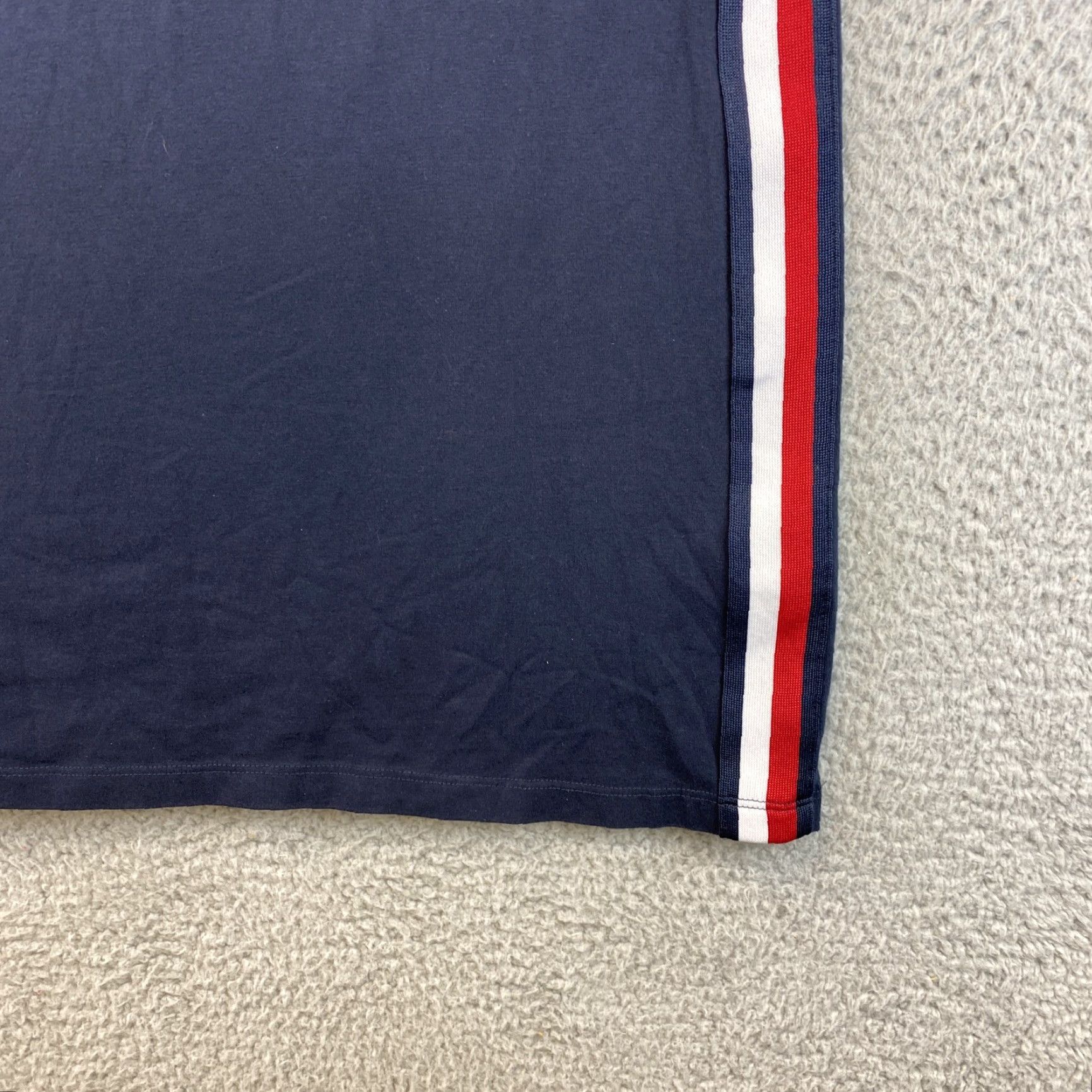 Tommy Hilfiger Tommy Hilfiger Women's Shirt Dress Small Navy Blue Side Stripes Cotton Blend Knit Short Sleeve Pullover Logo Casual Dresses Mens? Size S / US 4 / IT 40 - 5 Thumbnail