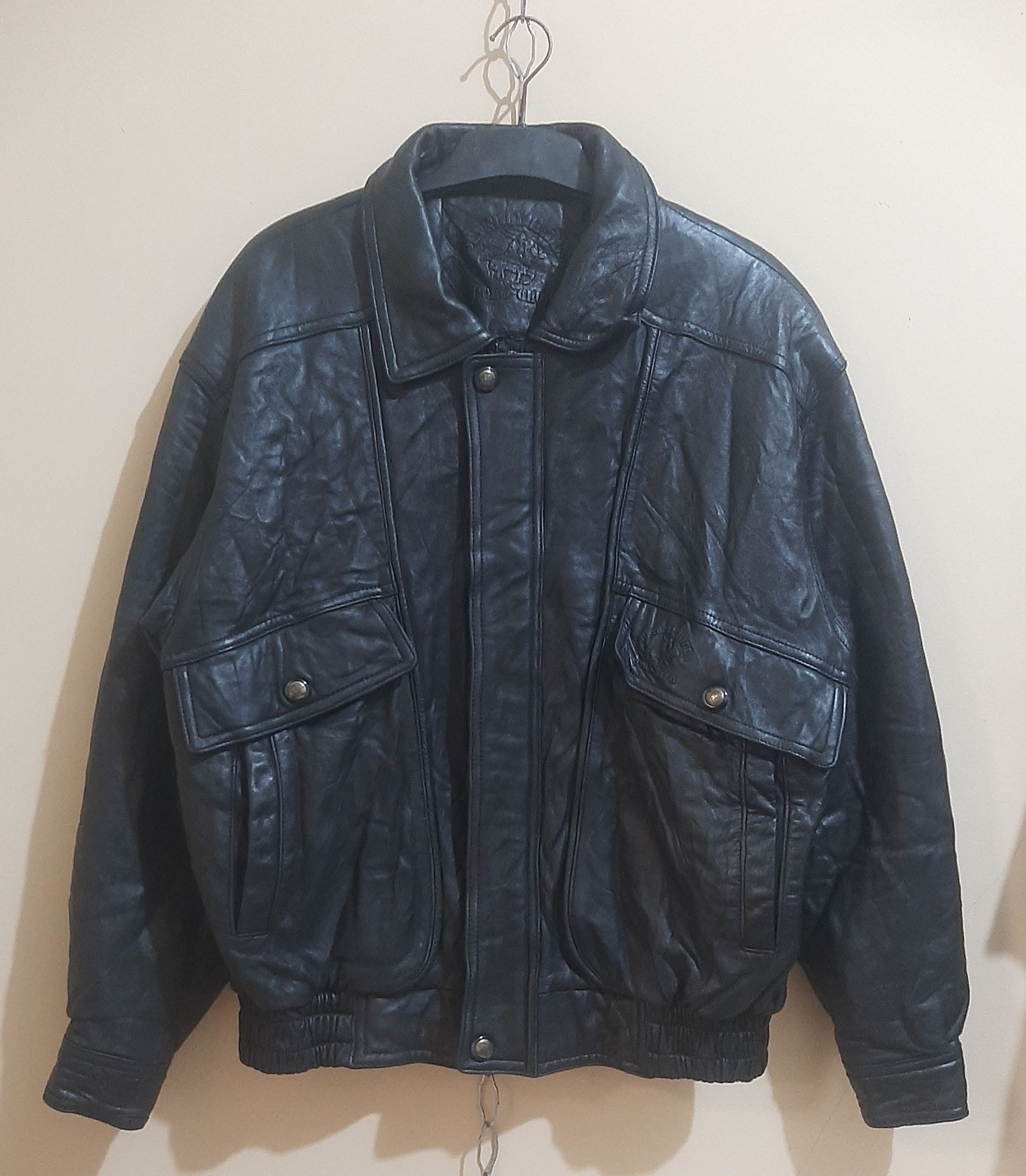 Beverly Hills Polo Club Vintage Polo Club Black Genuine Leather Jacket Size US L / EU 52-54 / 3 - 2 Thumbnail