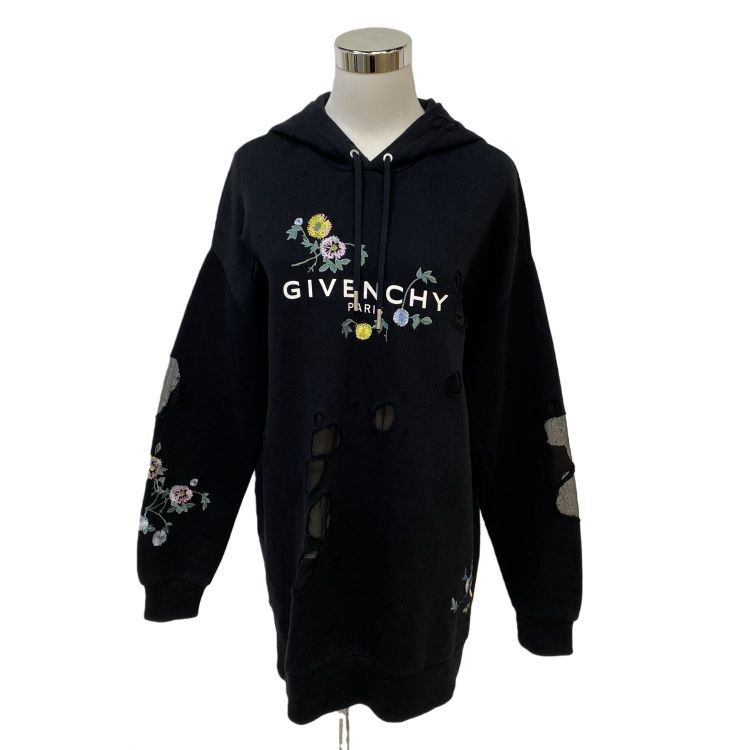 Givenchy Givenchy Floral Distressed Hoodie Size S Size US S / EU 44-46 / 1 - 1 Thumbnail