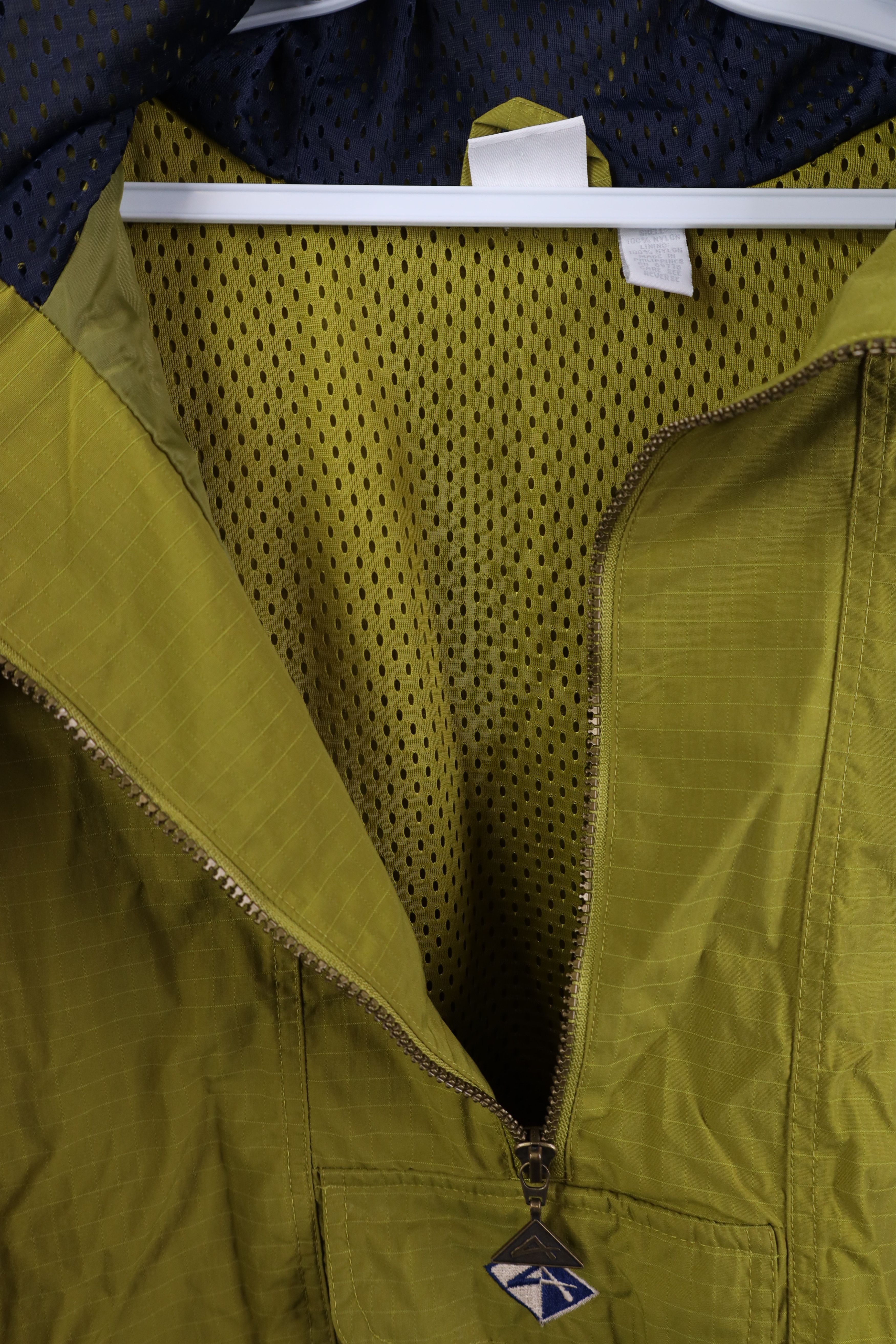 Vintage Vintage 90s Streetwear Hooded Windbreaker Jacket Green Size L / US 10 / IT 46 - 6 Thumbnail