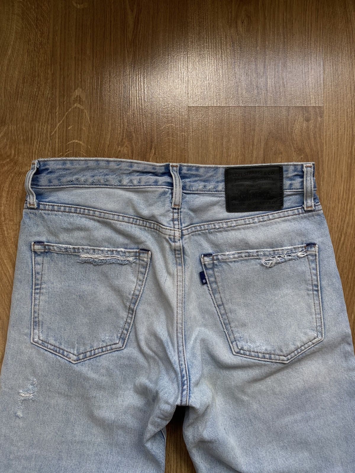 Levi's Made & Crafted Levi’s 501 Japanese Selvage Wid Taper Distressed Jeans W30 Size US 30 / EU 46 - 10 Thumbnail