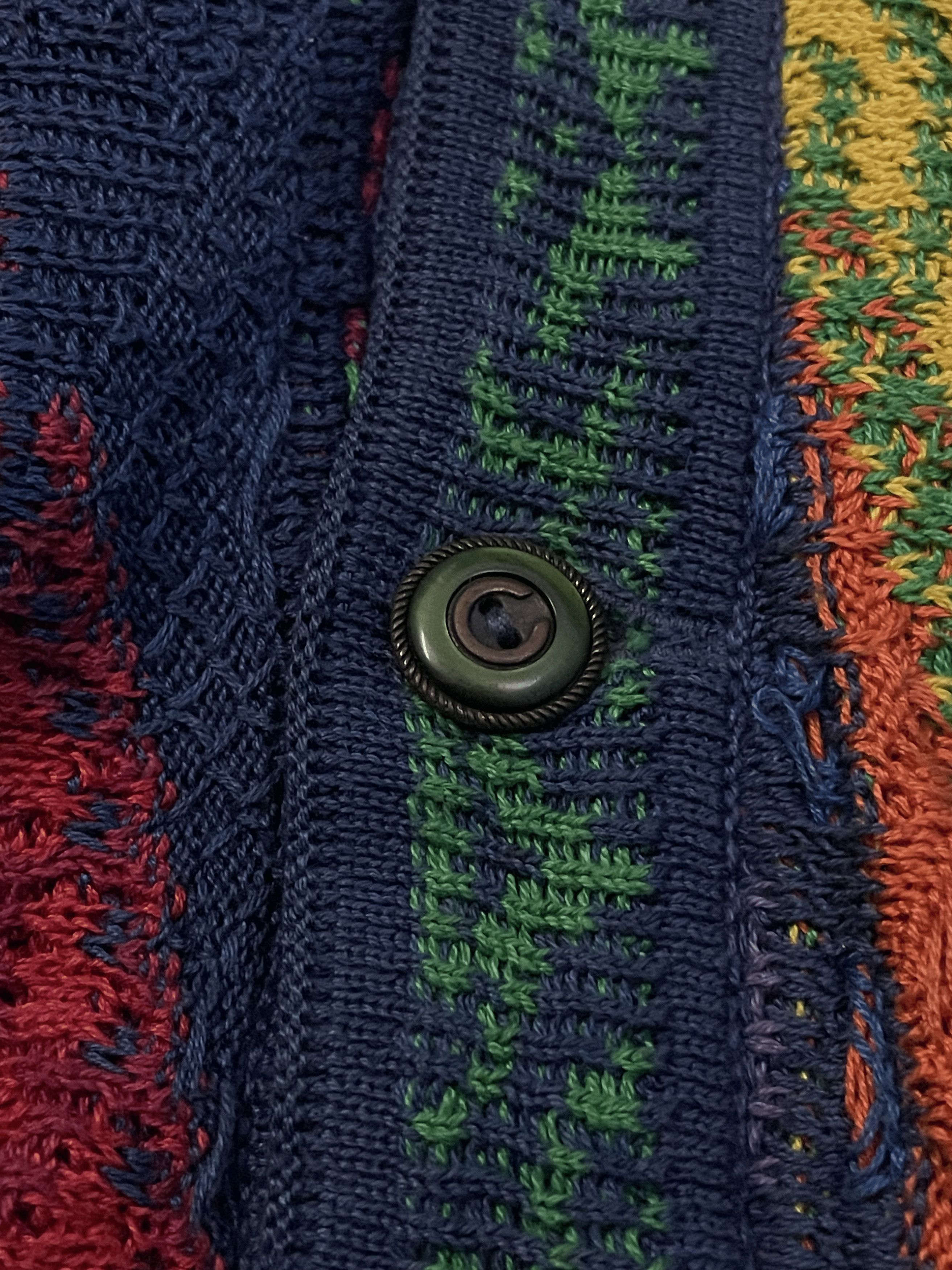 Coogi RARE Vintage 90s Coogi spongebob Multicolour cardigan Size US M / EU 48-50 / 2 - 8 Thumbnail