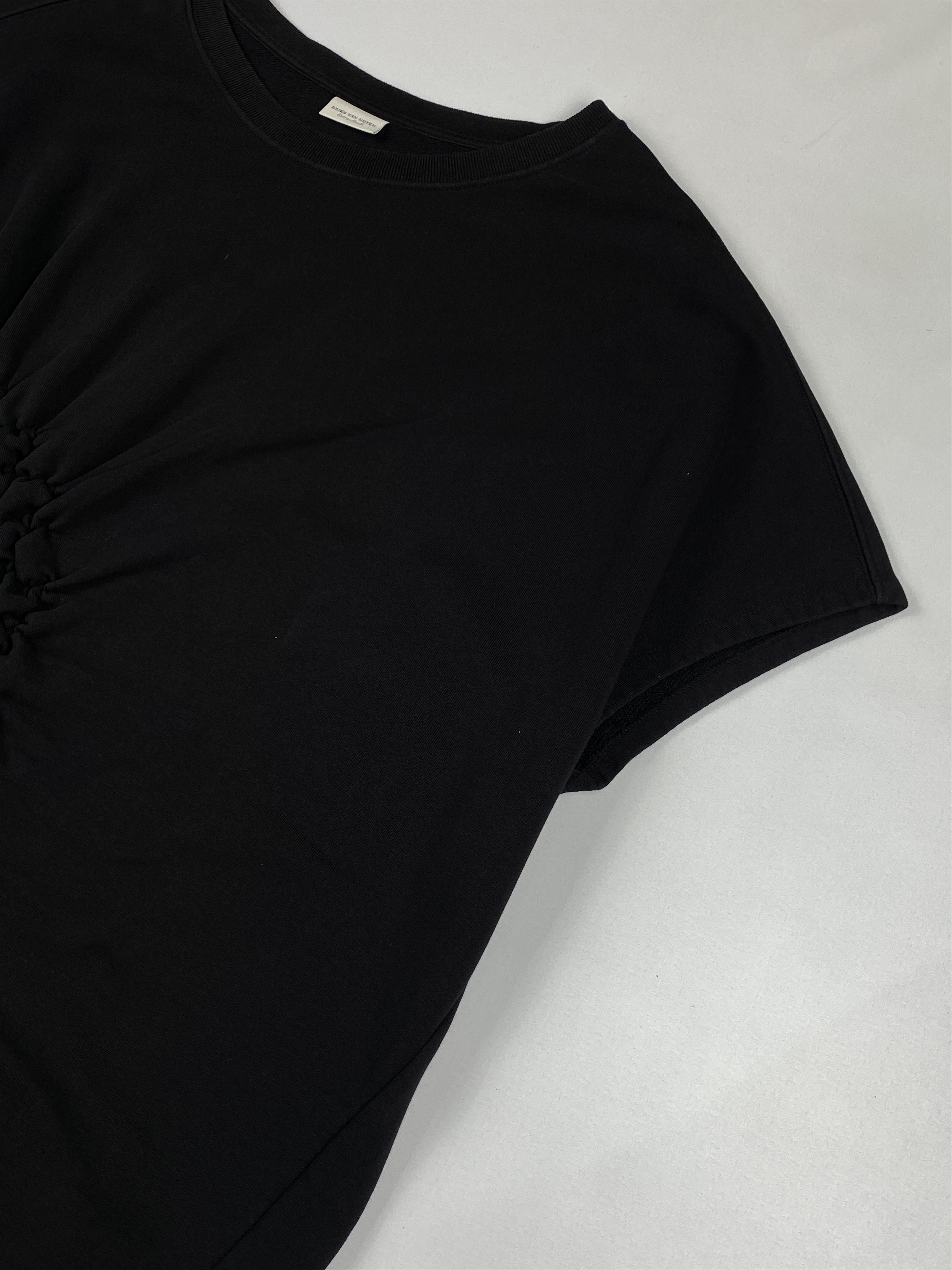 Dries Van Noten Ruched Short Sleeve T-Shirt Dress Size XS / US 0-2 / IT 36-38 - 5 Thumbnail