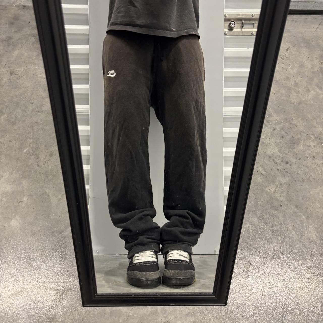 Nike × Vintage Crazy Vintage Y2K/2000s Faded Black Nike Streetwear Essential Sweatpants! Size US 30 / EU 46 - 1 Thumbnail