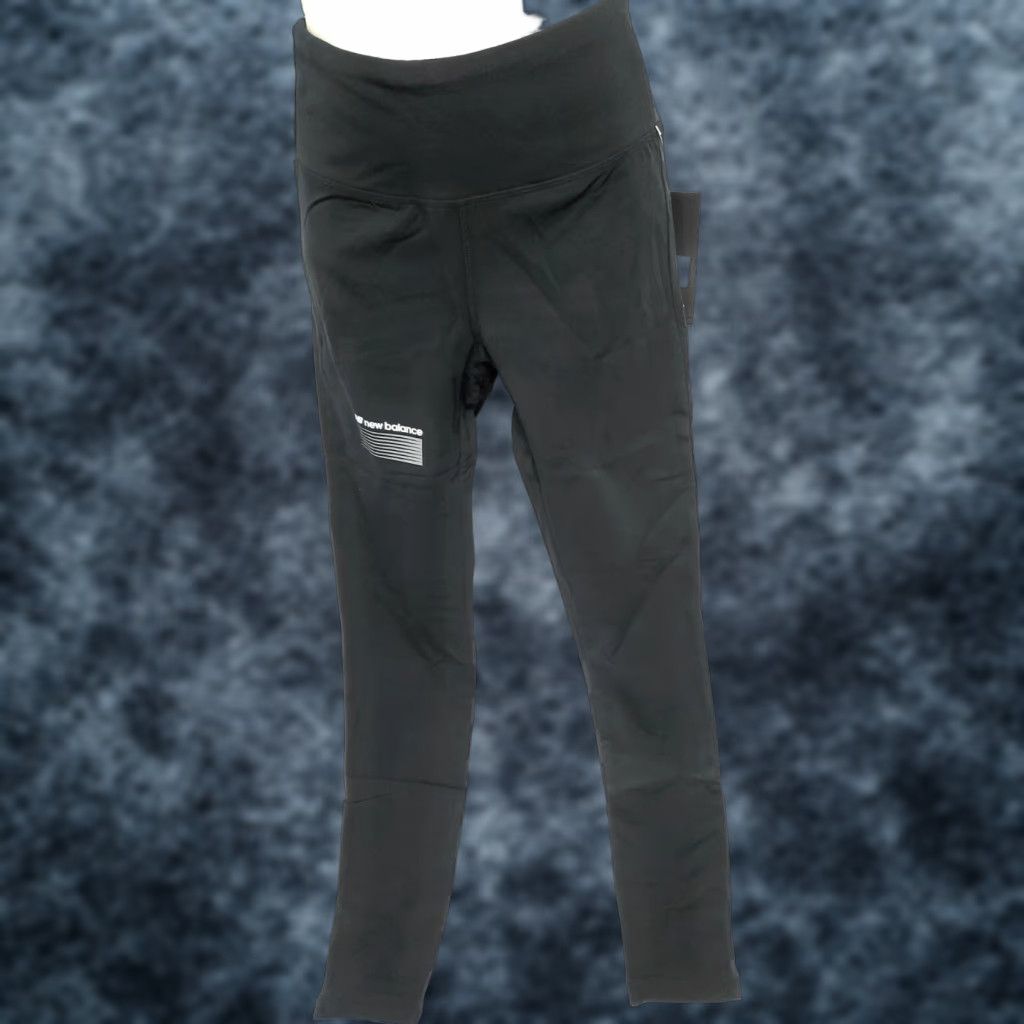 New Balance Womens New Balance WP01515 BK Black Optiks High Rise Legging Tight Workout Pants | Leggings | S | Black | Ankle | Activewear | Womens Size 28" / US 6 / IT 42 - 1 Thumbnail