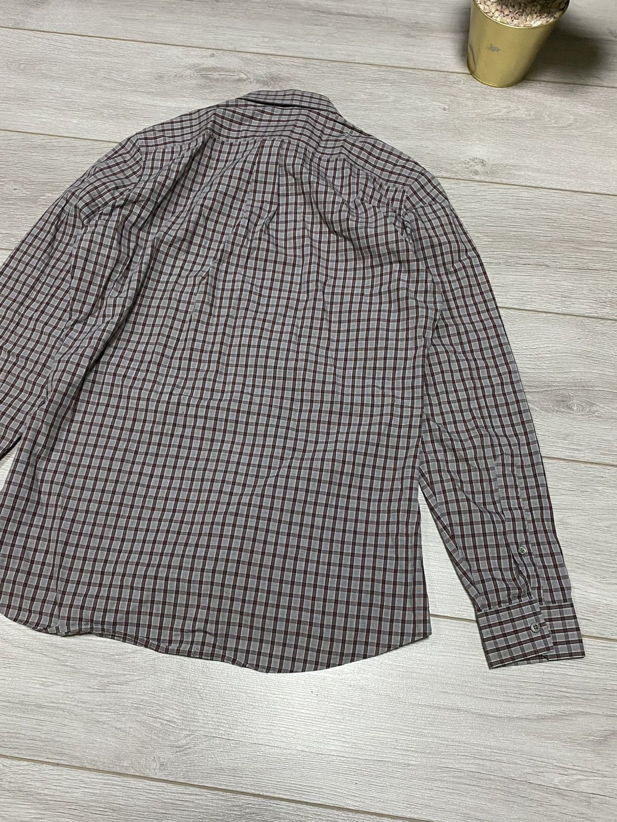 Gucci Gucci check shirt buttons up slim S-M Size US S / EU 44-46 / 1 - 10 Thumbnail