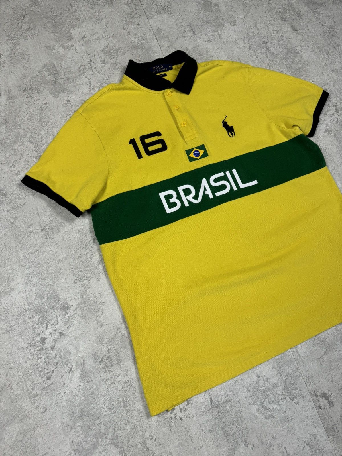 Polo Ralph Lauren Polo Ralph Lauren Brasil Polo Big Pony 16 Brazil Flag SizeXL Size US XL / EU 56 / 4 - 2 Thumbnail