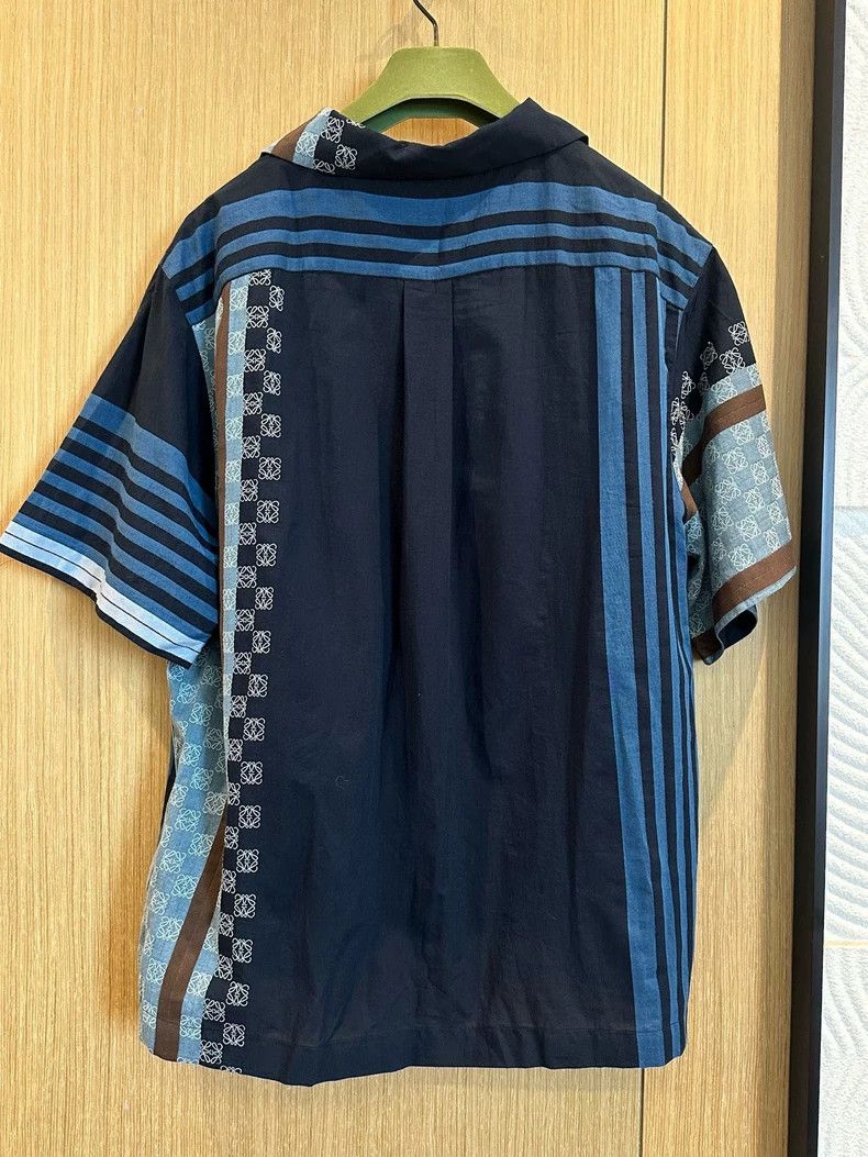 Loewe LOEWE Blue patchwork men's shirt Size US XL / EU 56 / 4 - 2 Thumbnail