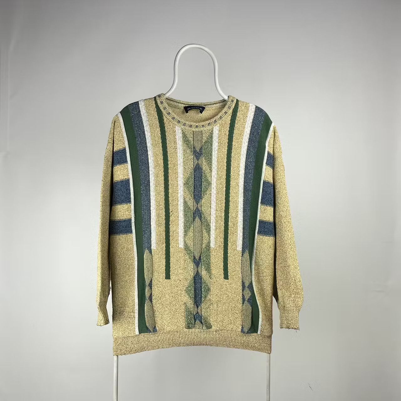 Japanese Brand Buckle sweater 3d vintage size Large Size US L / EU 52-54 / 3 - 1 Thumbnail
