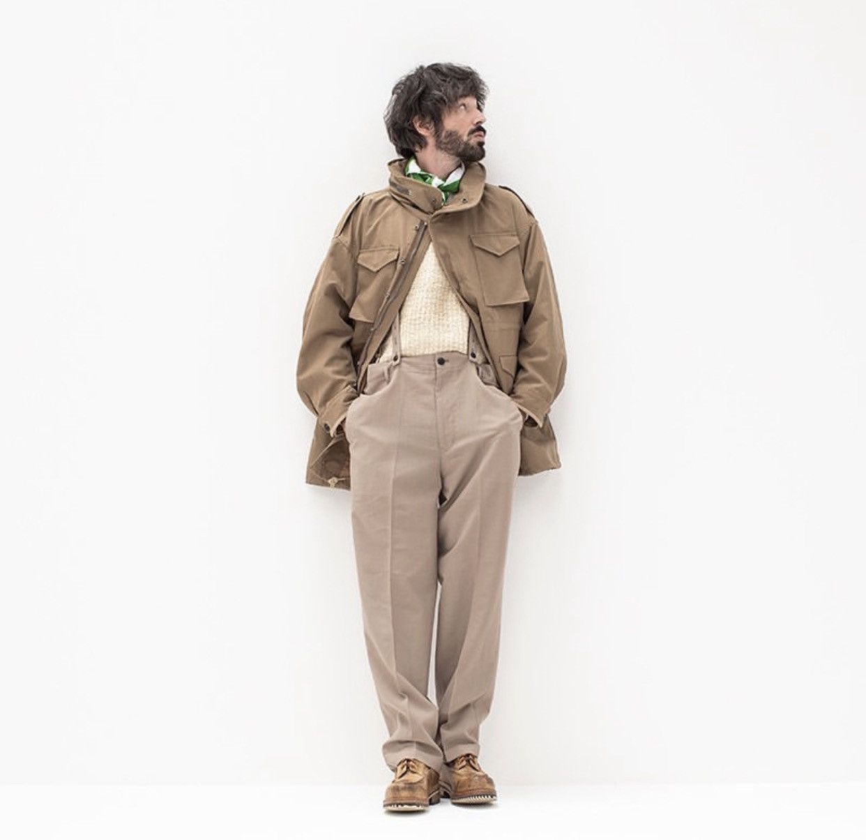 Visvim Visvim 20ss Bickle M65 （Wool/Linen） size2 Beige | Grailed