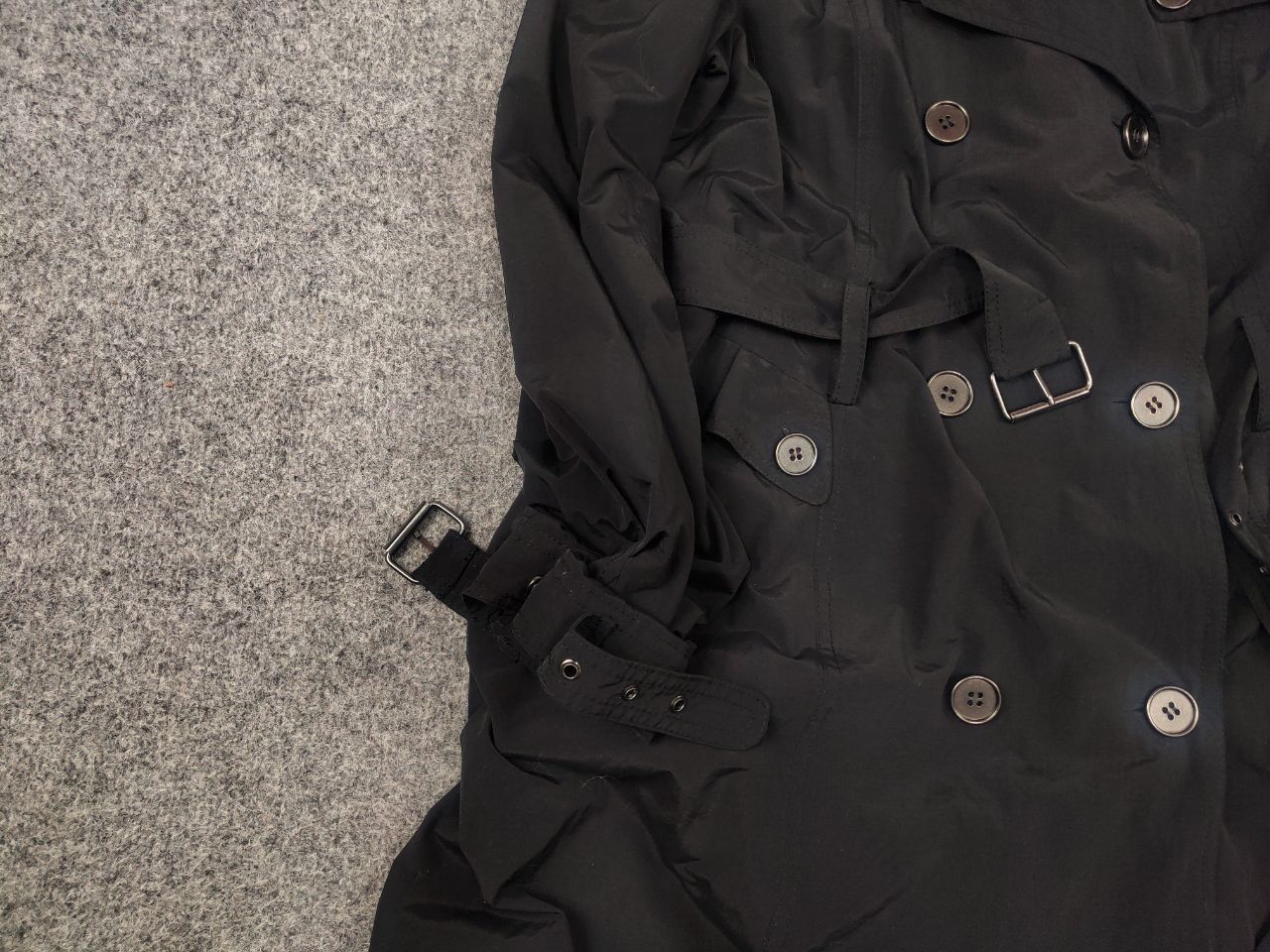 MAX&Co. MAX&co Design Max Mara long Trench coat Nylon Belt Jacket Size L / US 10 / IT 46 - 6 Thumbnail