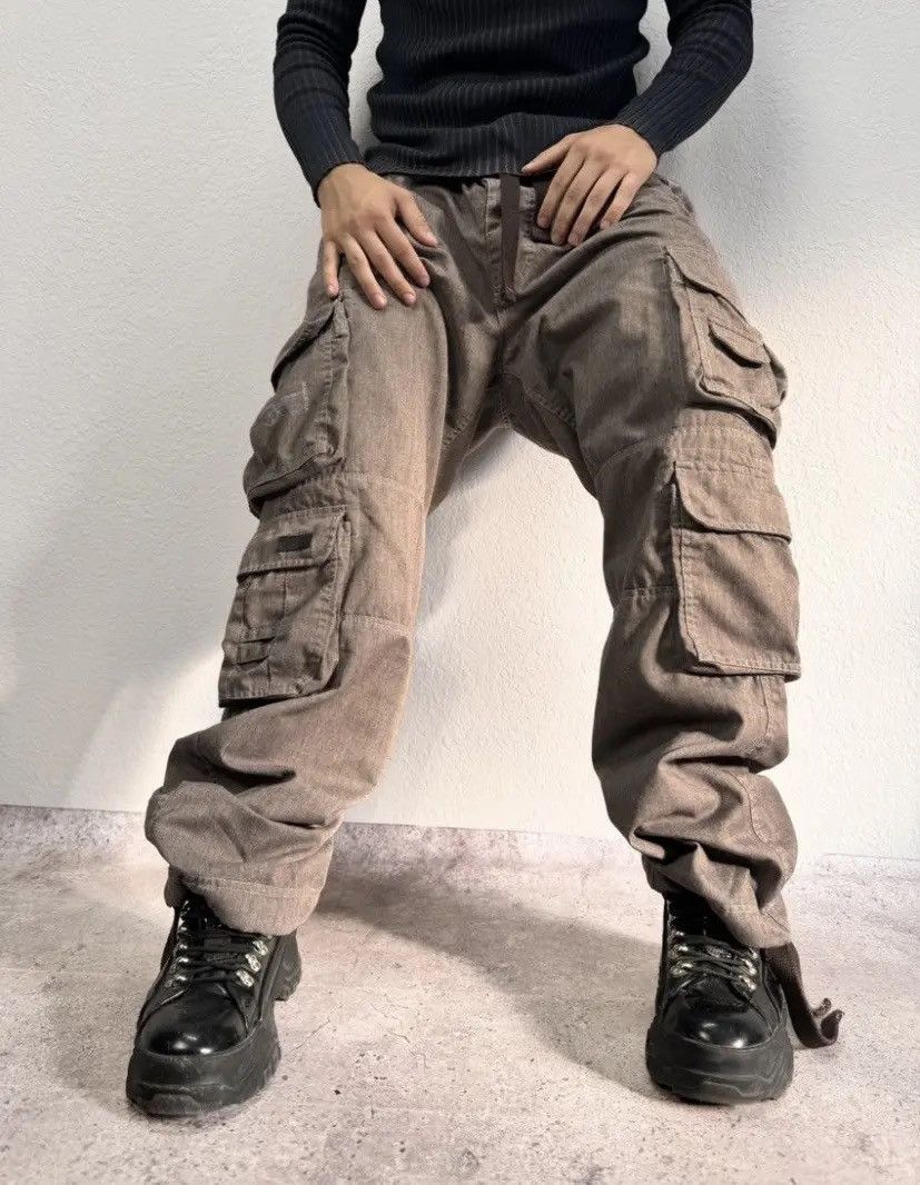 14th Addiction × Japanese Brand × Le Grande Bleu (L.G.B.) Junya Watanabe Style G Star Raw Cargo Pants Bondage GOA Size US 34 / EU 50 - 4 Thumbnail