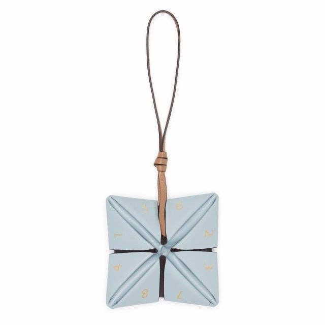 Fendi Fendi Fortune Cookie Nappa Fortune Teller Bag Charm Blue Size ONE SIZE - 3 Thumbnail