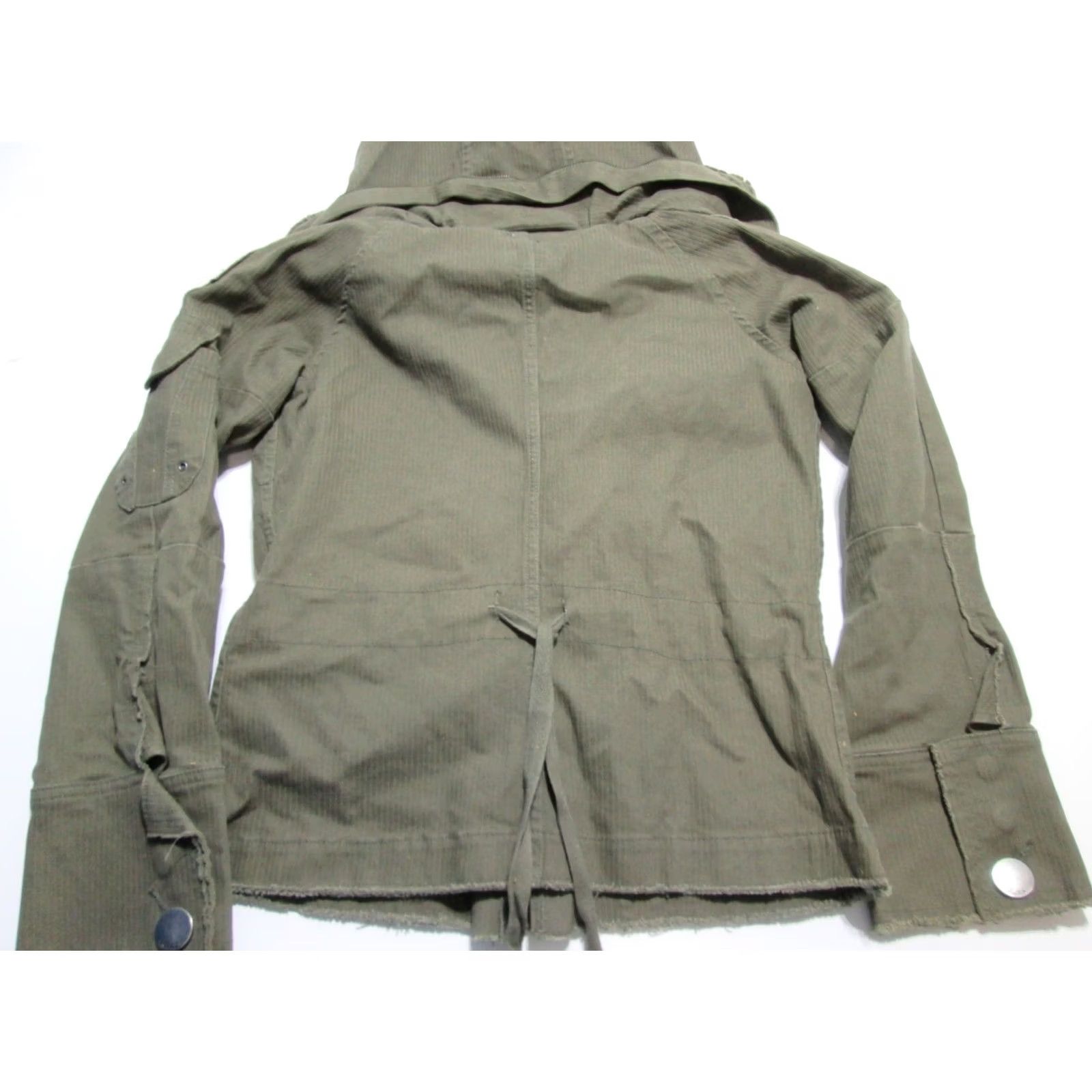 Vintage Salael Womens Basic Jacket Gray Outerwear S Long Sleeve Pockets Solid Button Zip #Women #Jacket Size S / US 4 / IT 40 - 2 Thumbnail