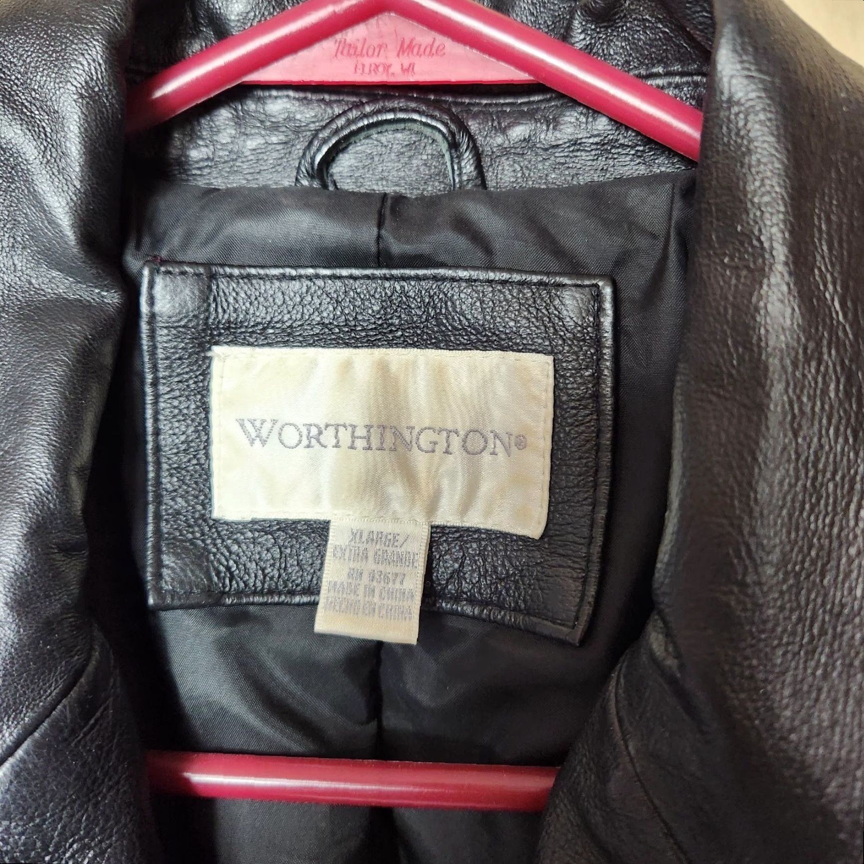 Worthington Worthington Womens Leather Notch Collar Buttonfront Jacket XL Black - Casual, Regular, Lined, Pockets, 2 Pockets, Fall Winter Spring Size XL / US 12-14 / IT 48-50 - 3 Thumbnail