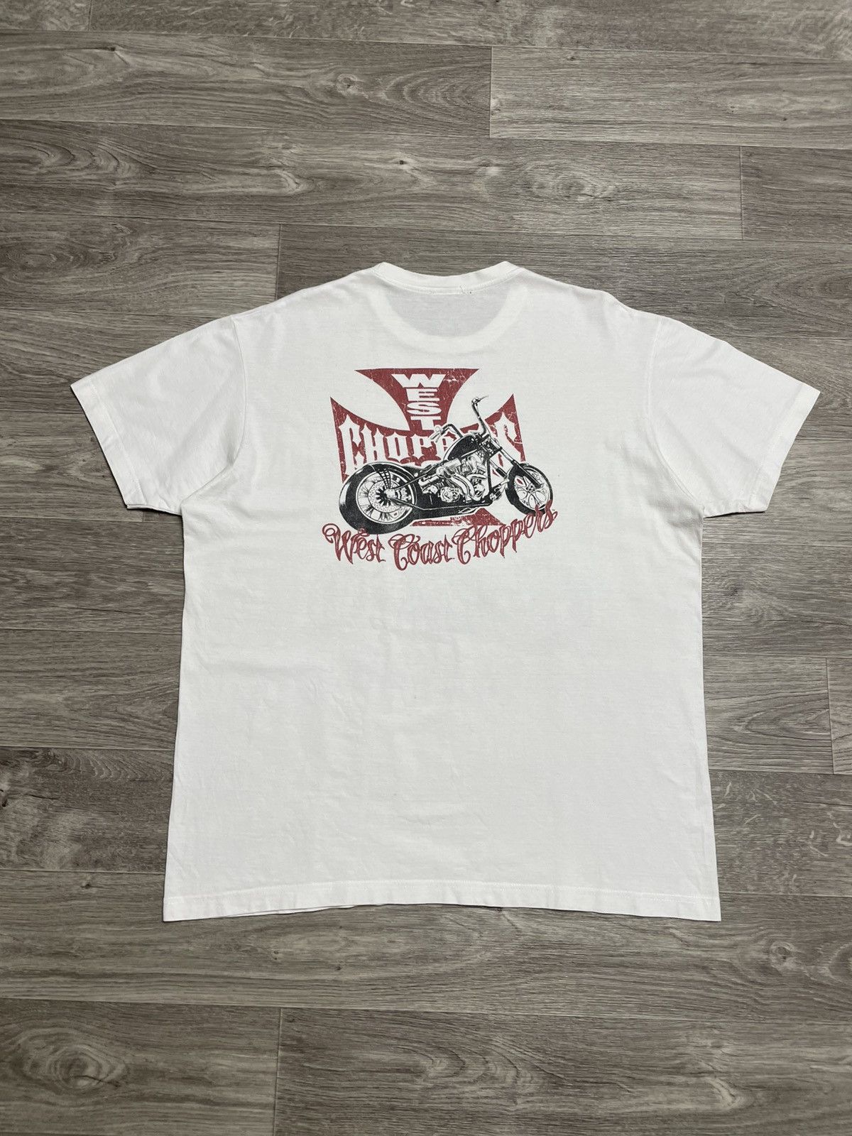 West Coast Choppers Vintage West Coast Choppers Fuck Everybody T-Shirt Size US XL / EU 56 / 4 - 2 Thumbnail