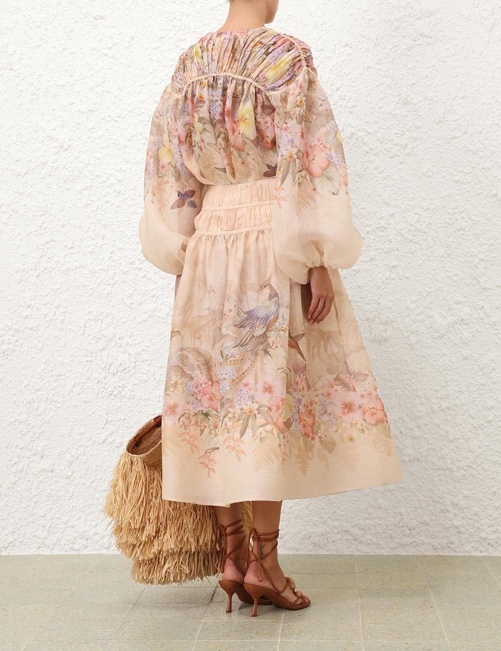 oc11z0226 Illuminate Drawn Blouse In Multicolor