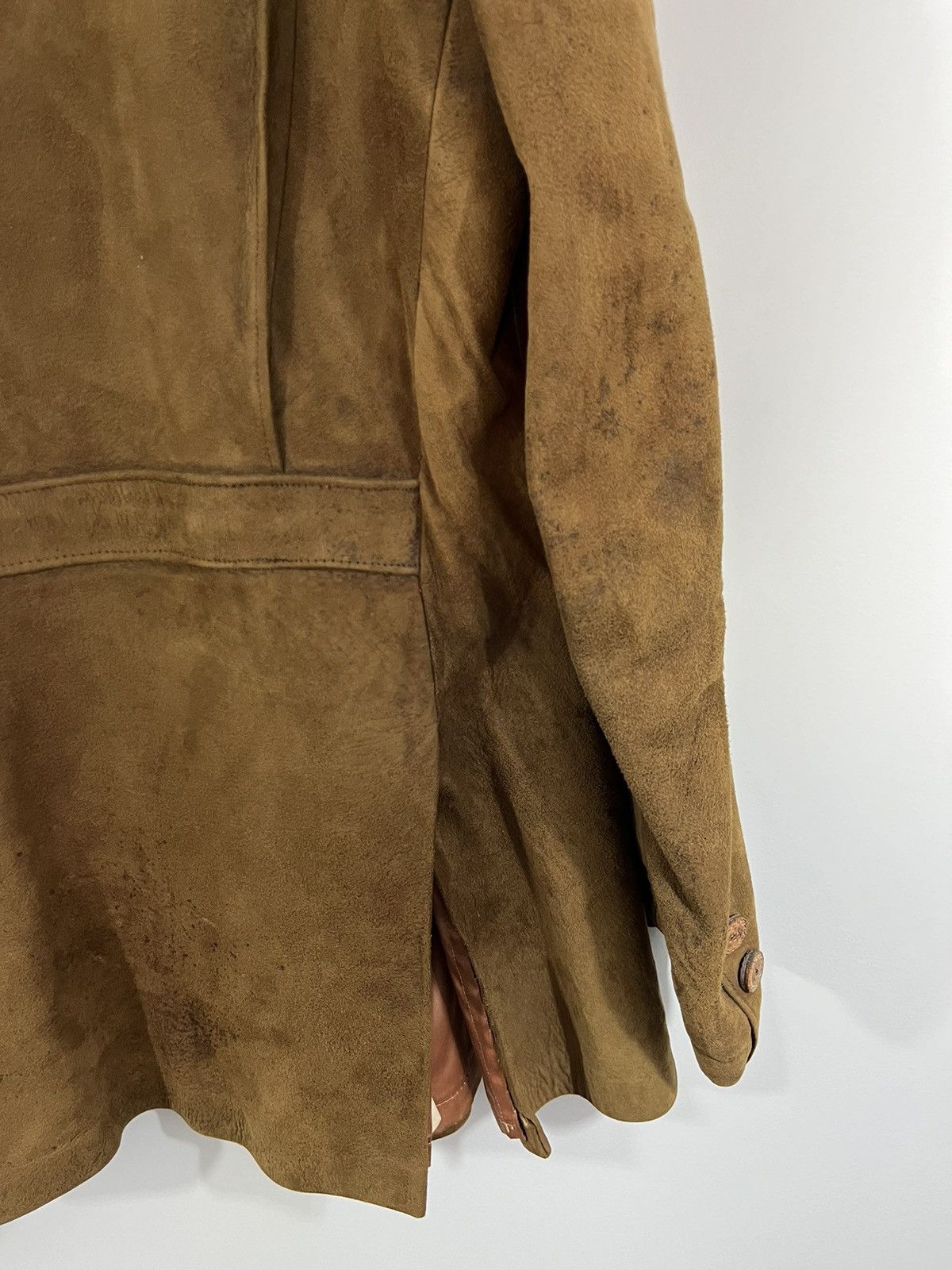 Vintage Suede 70s Western Cowboy Blazer Leather Jacket Size US L / EU 52-54 / 3 - 5 Thumbnail