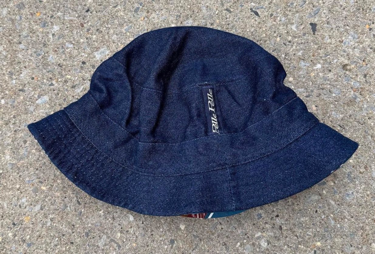 Pelle Pelle Vintage Pelle Pelle Blue Reversible Bucket Hat NWT Size ONE SIZE - 2 Thumbnail