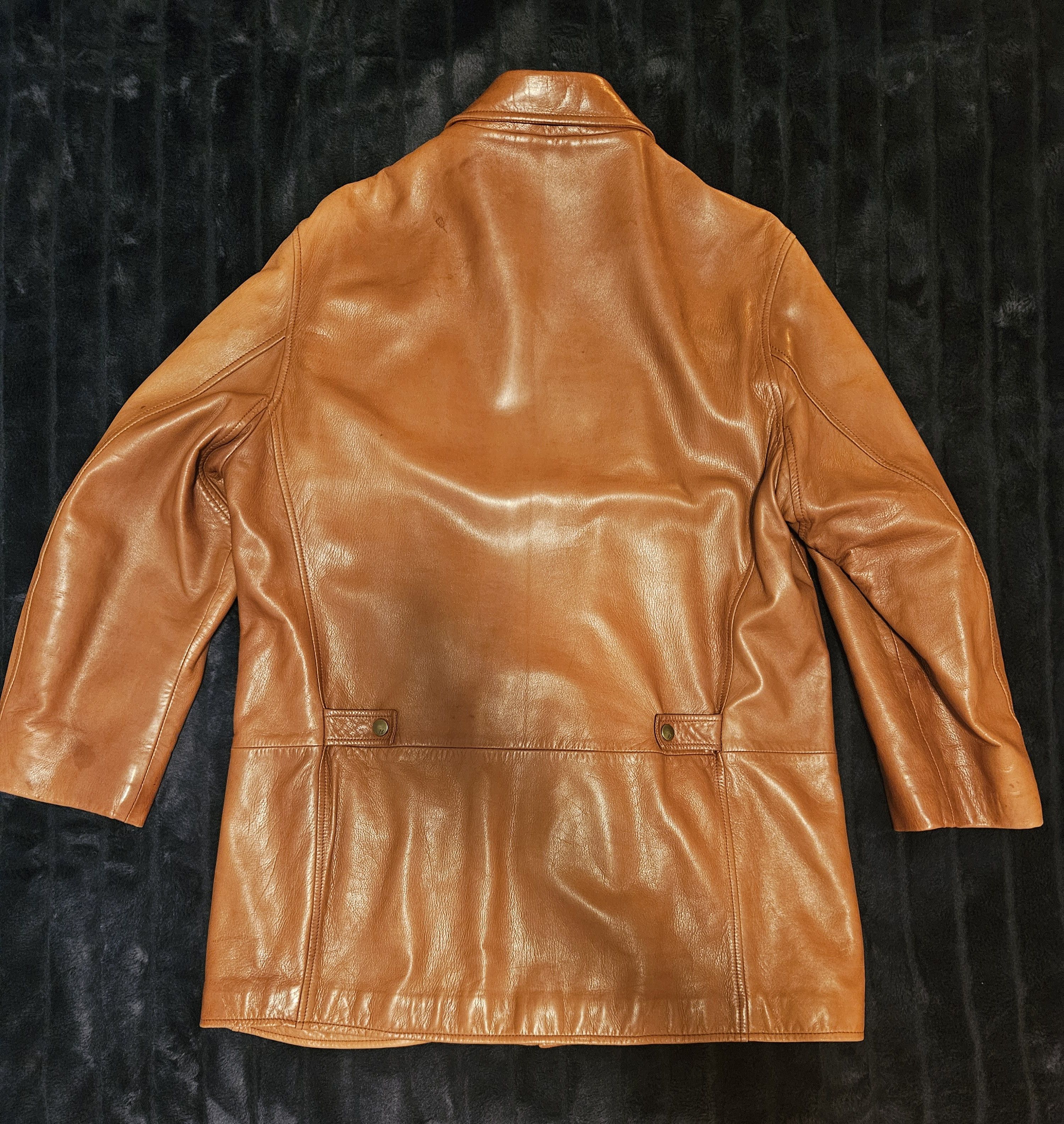 Ralph Lauren Purple Label Ralph Lauren Purple Label Vintage Lambskin Jacket Size US XL / EU 56 / 4 - 4 Thumbnail