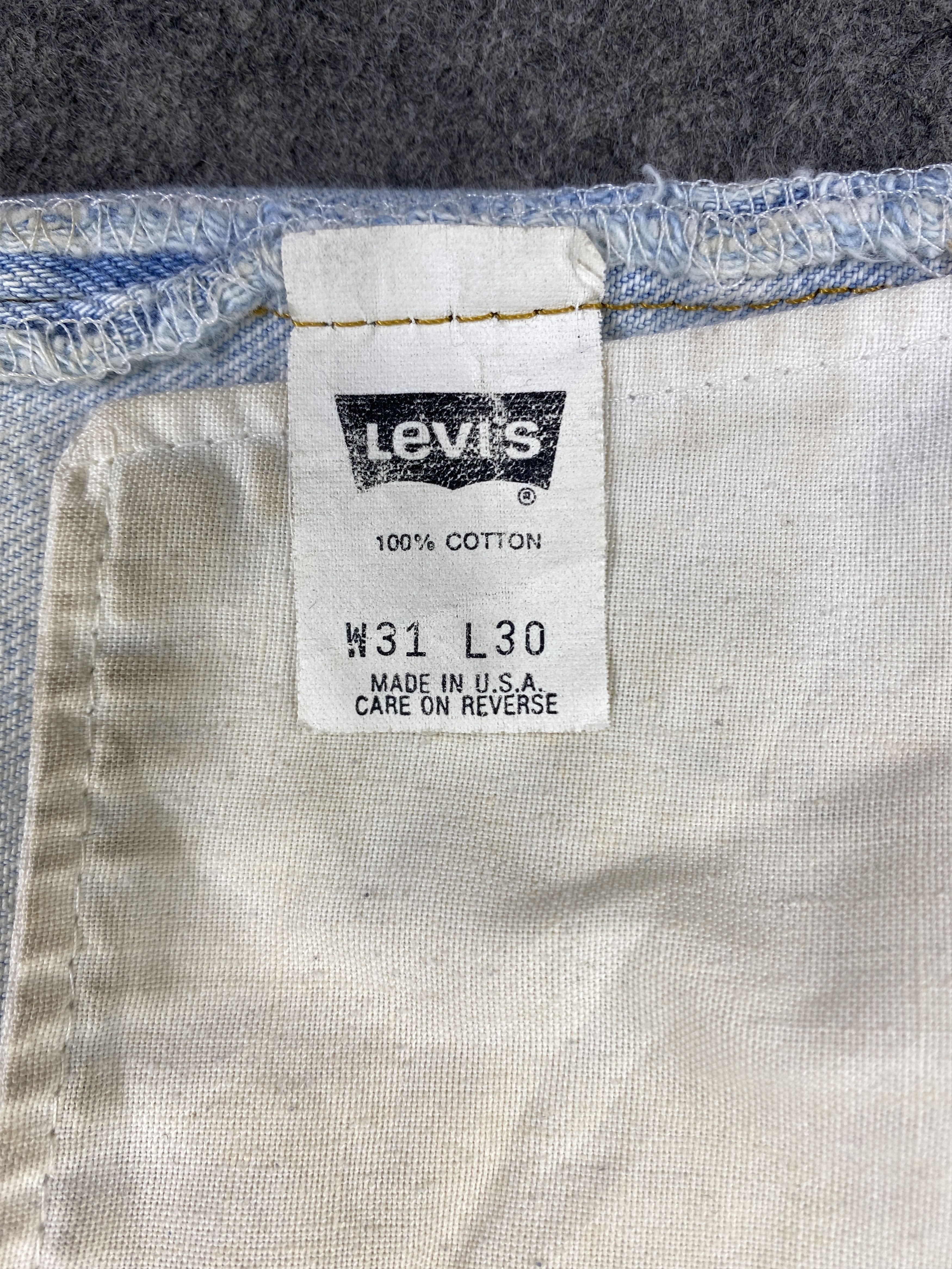 Japanese Brand Dirty Light Blue Vintage Levis 501 USA Jeans 30x29 - JN3184 Size US 30 / EU 46 - 9 Thumbnail