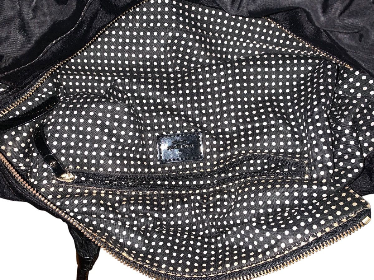 Kate Spade Kate Spade Stevie Black Nylon Patent Leather Satchel Bag Size ONE SIZE - 3 Thumbnail