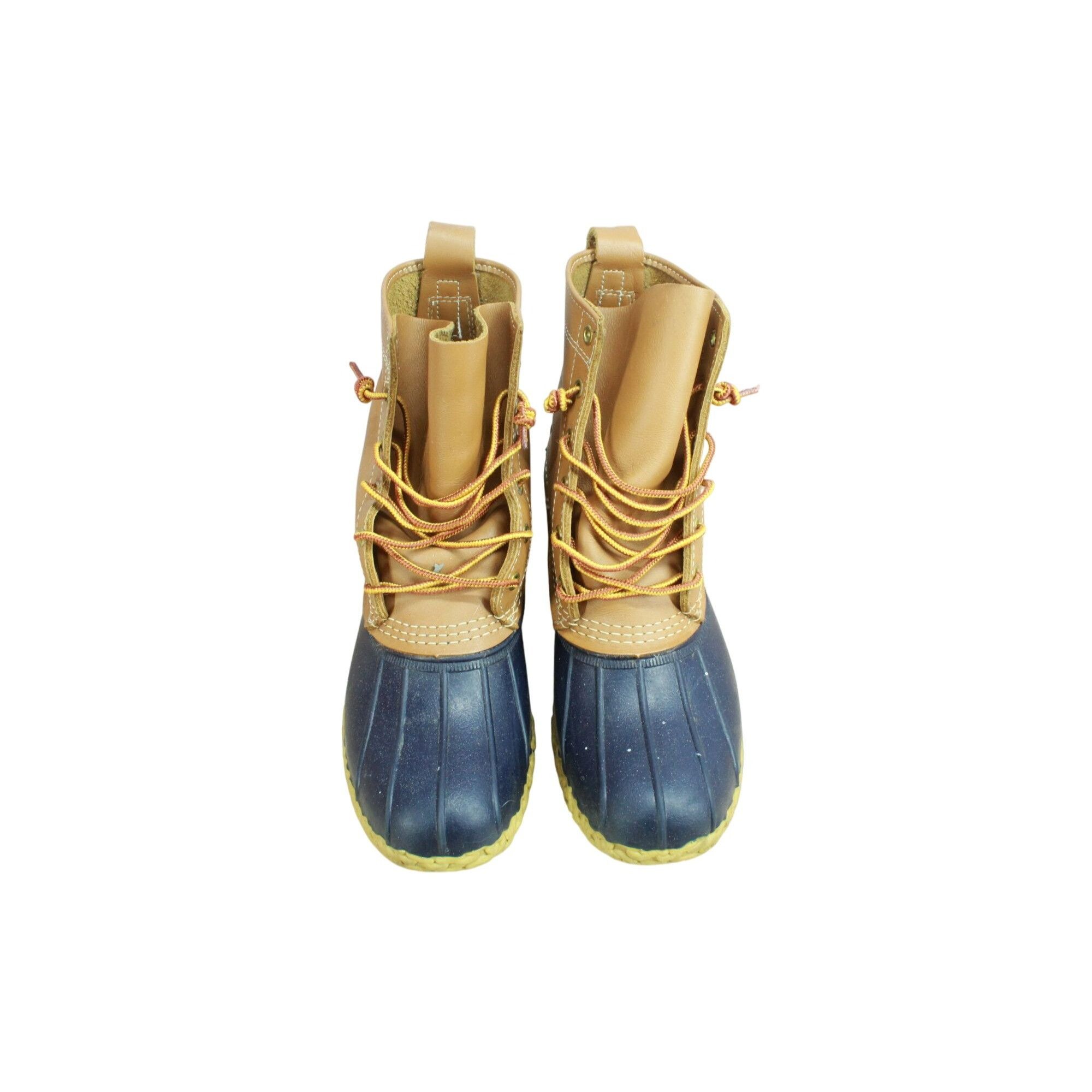L.L. Bean × Leather LL Bean Women's Leather 8" Lace Up Unlined Ankle Duck Boots Size US 9 / IT 39 - 5 Thumbnail