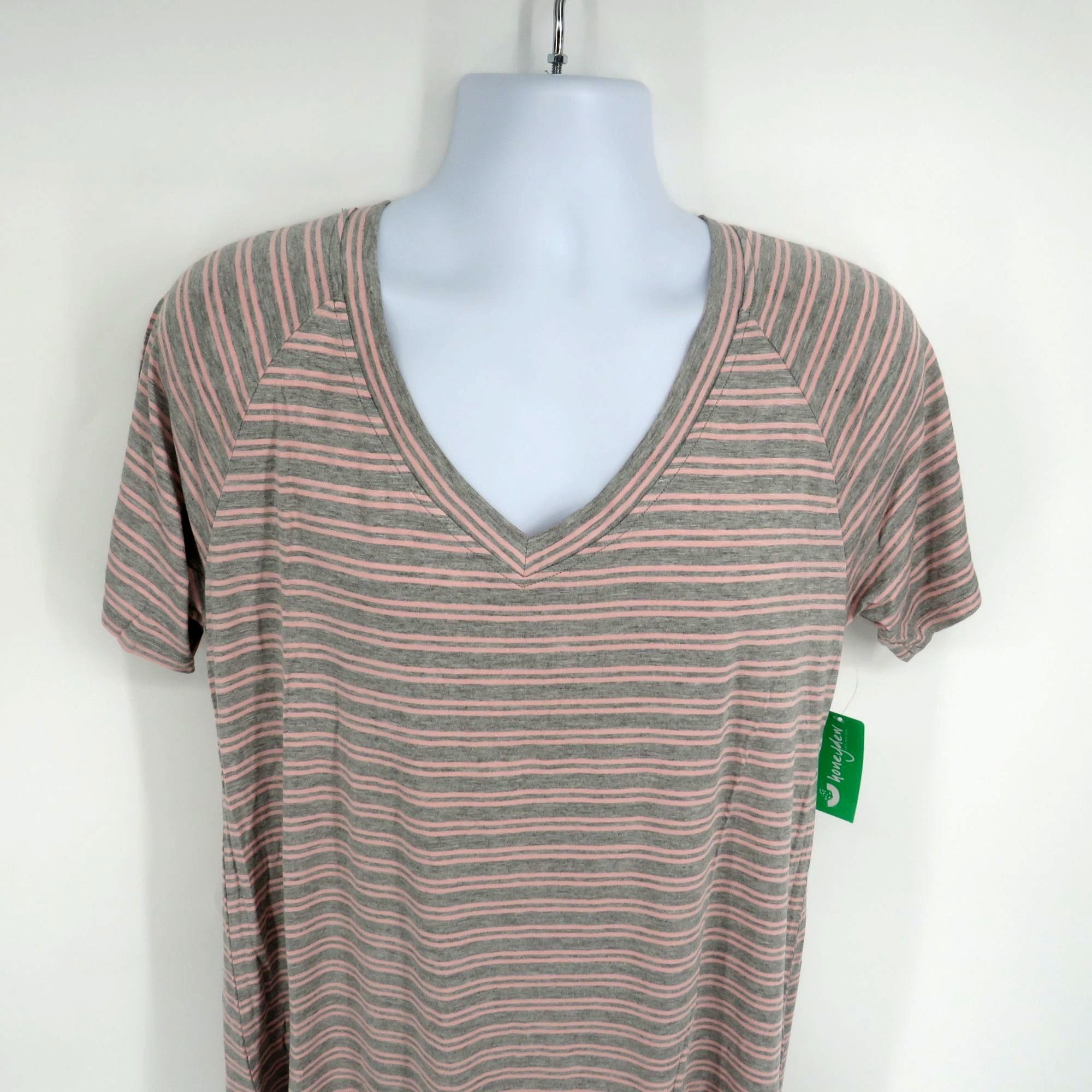 Other Honeydew Women's Large Striped V-Neck Nightshirt NWT Size ONE SIZE - 3 Thumbnail
